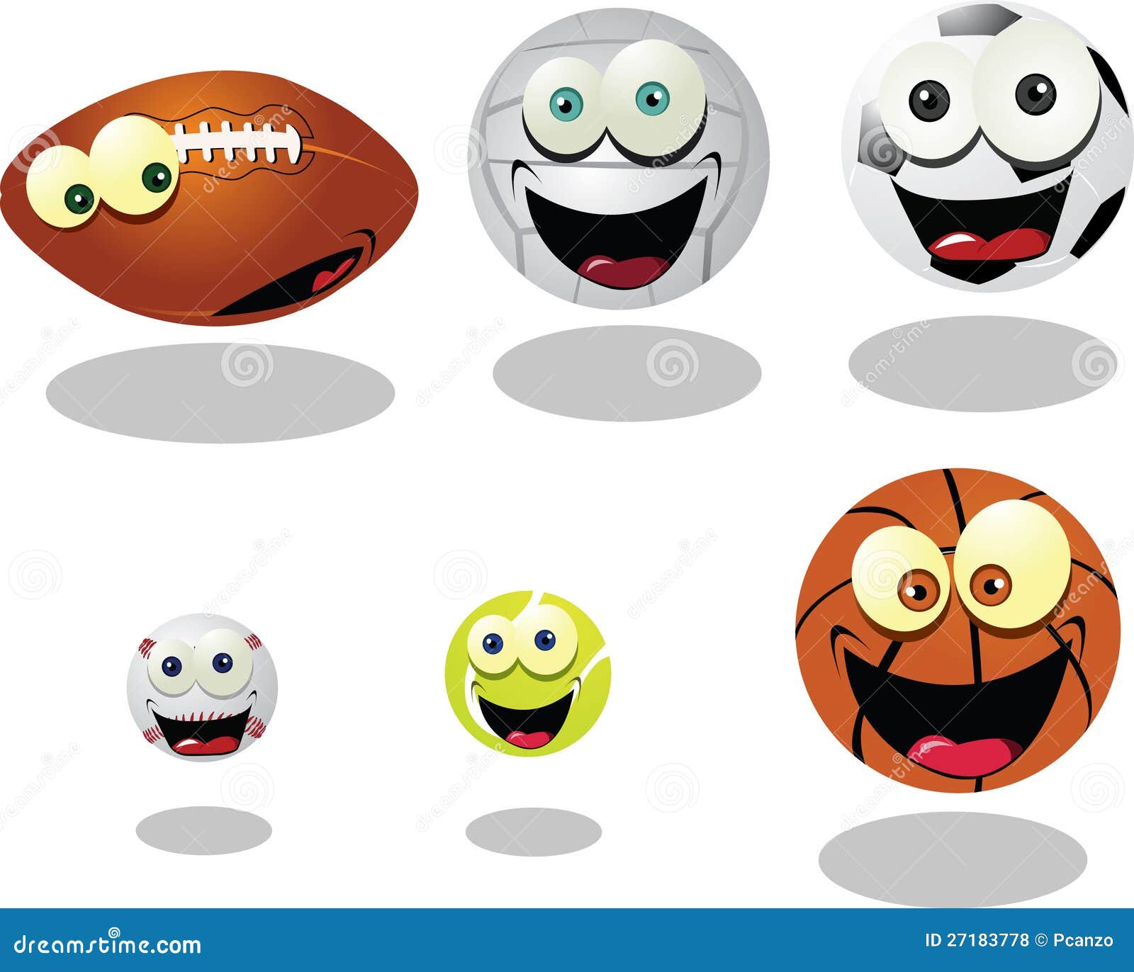 Funny Balls stock vector. Illustration of culture, friendship 27183778