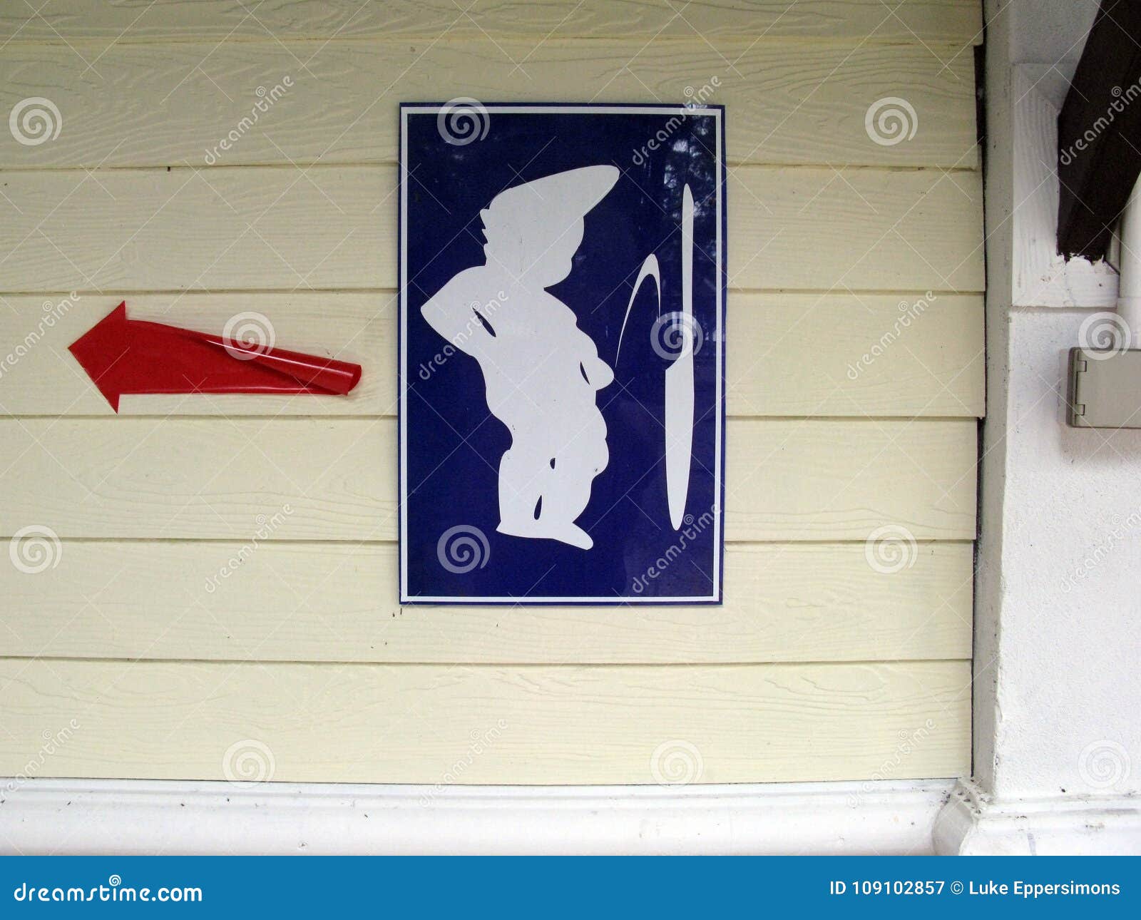 Funny Bathroom Sign in Phi Phi Islands in Thailand Stock Image - Image of  boys, like: 109102857