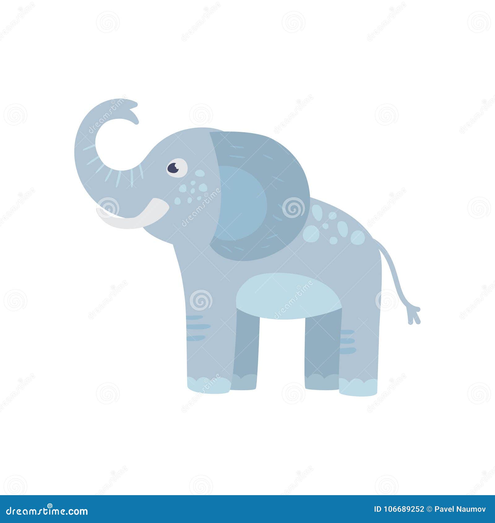 Funny Blue Elephant with Long Trunk, Big Ears and Spots on Back. Cartoon Wild Animal. Zoo Concept. Flat Vector Design Stock Vector - Illustration of graphic, baby: 106689252 Funny Blue Elephant with Long Trunk, Big Ears and Spots on Back. Cartoon Wild Animal. Zoo Concept. Flat Vector Design Stock Vector - Illustration of graphic, baby: 106689252