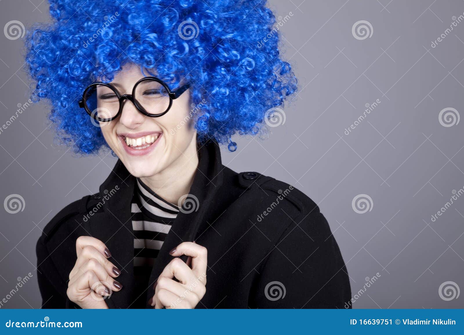 7. Teenager with dark blue hair and glasses - wide 6