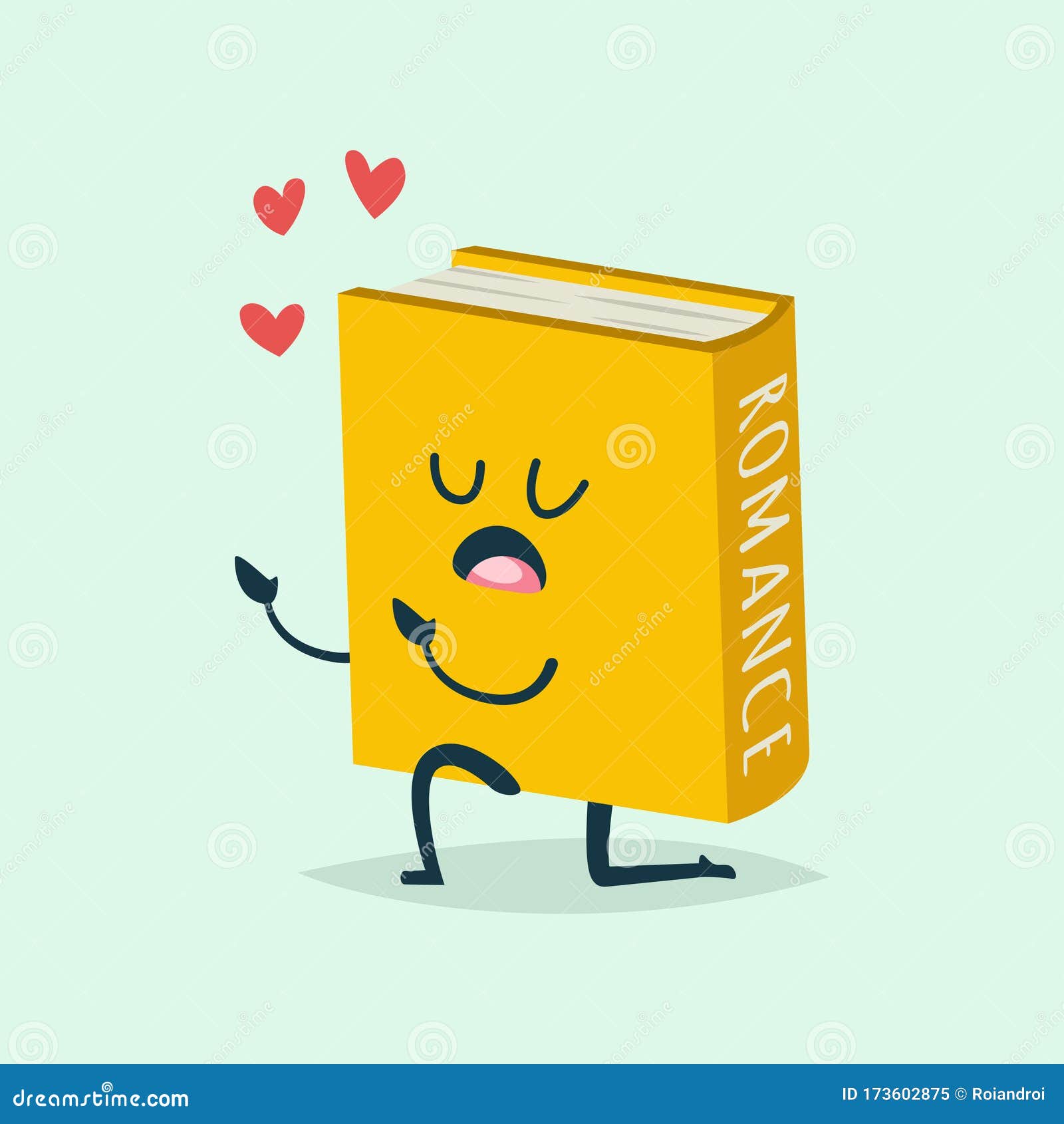 Funny Books Vector Cartoon Character Stock Vector - Illustration of icon,  logo: 173602875