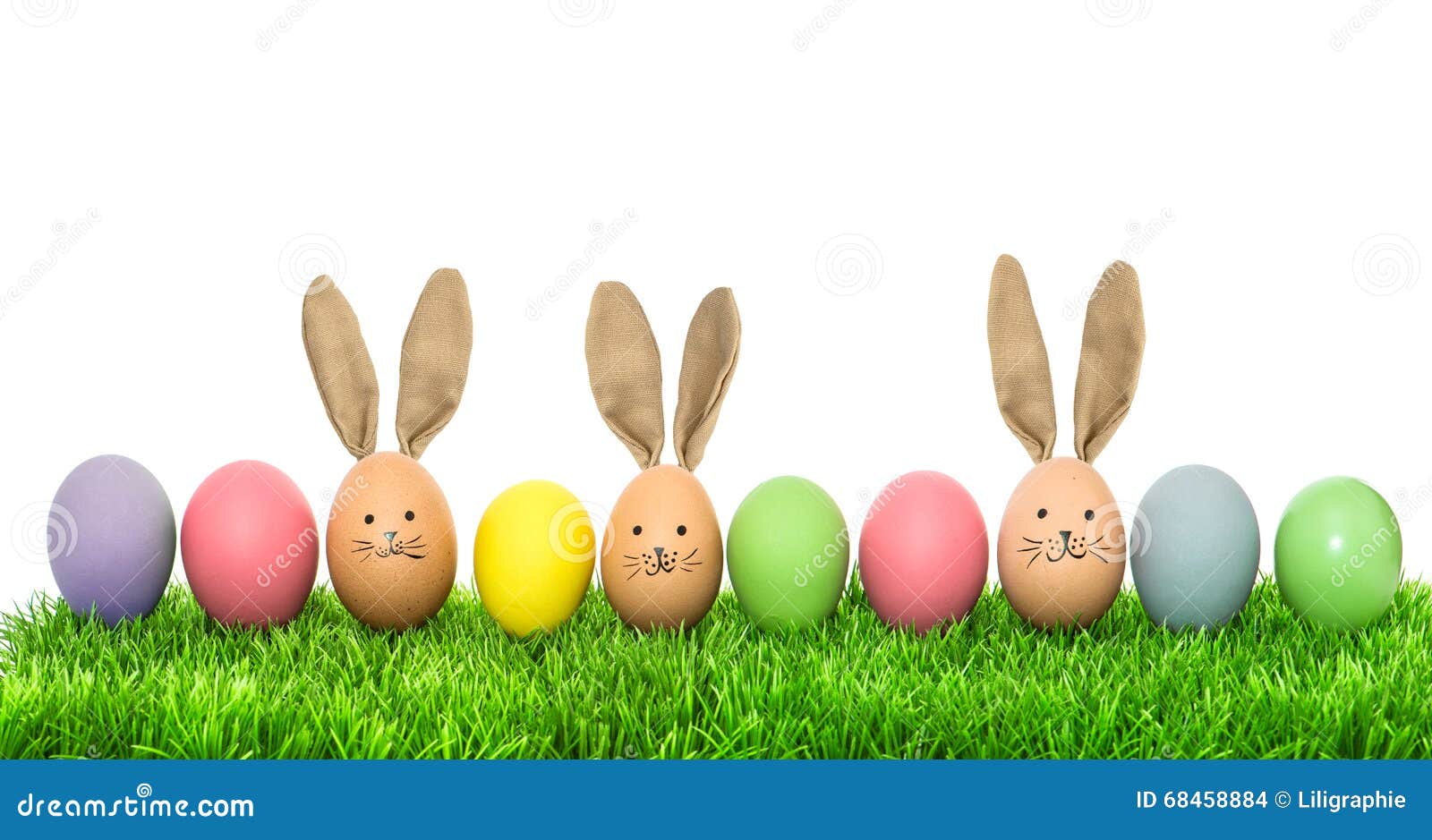 funny bunny easter eggs. holidays banner