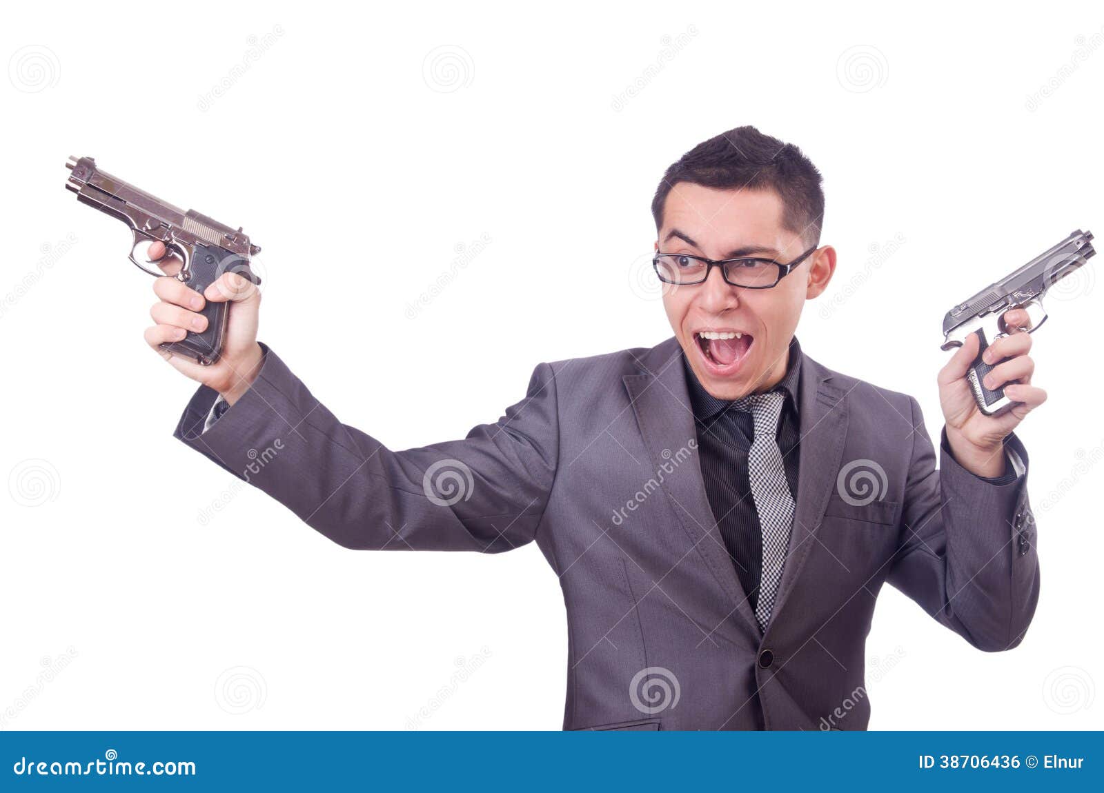 funny stock photo gun