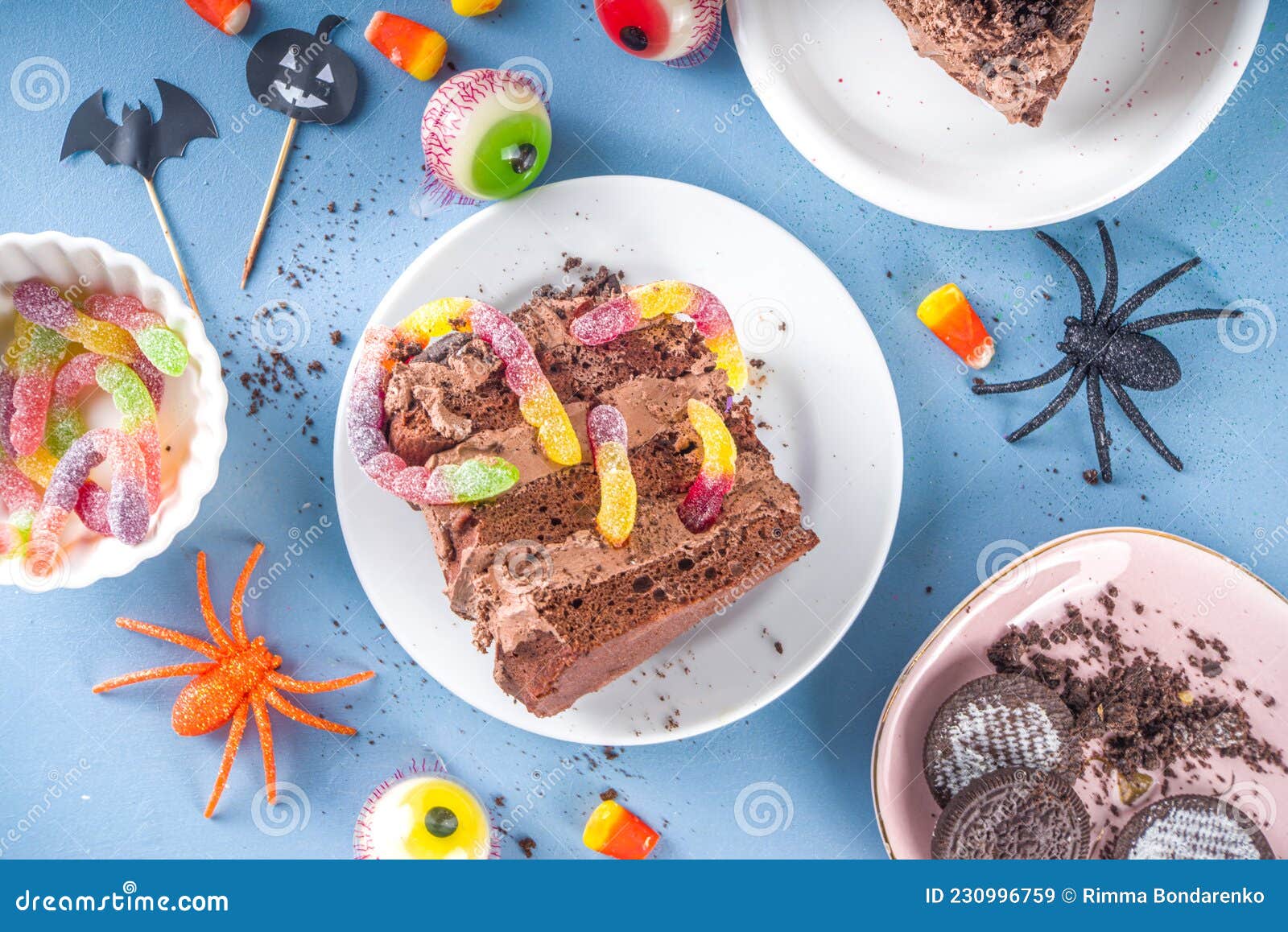 Funny Cake for Halloween Party Stock Image - Image of autumn ...