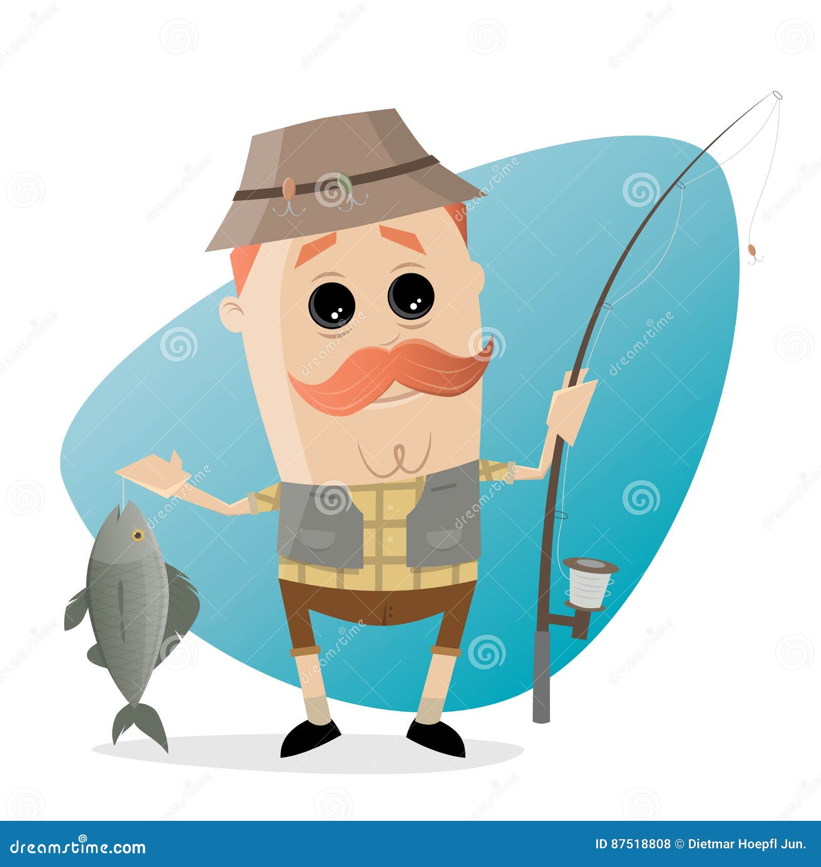 funny clipart fishing