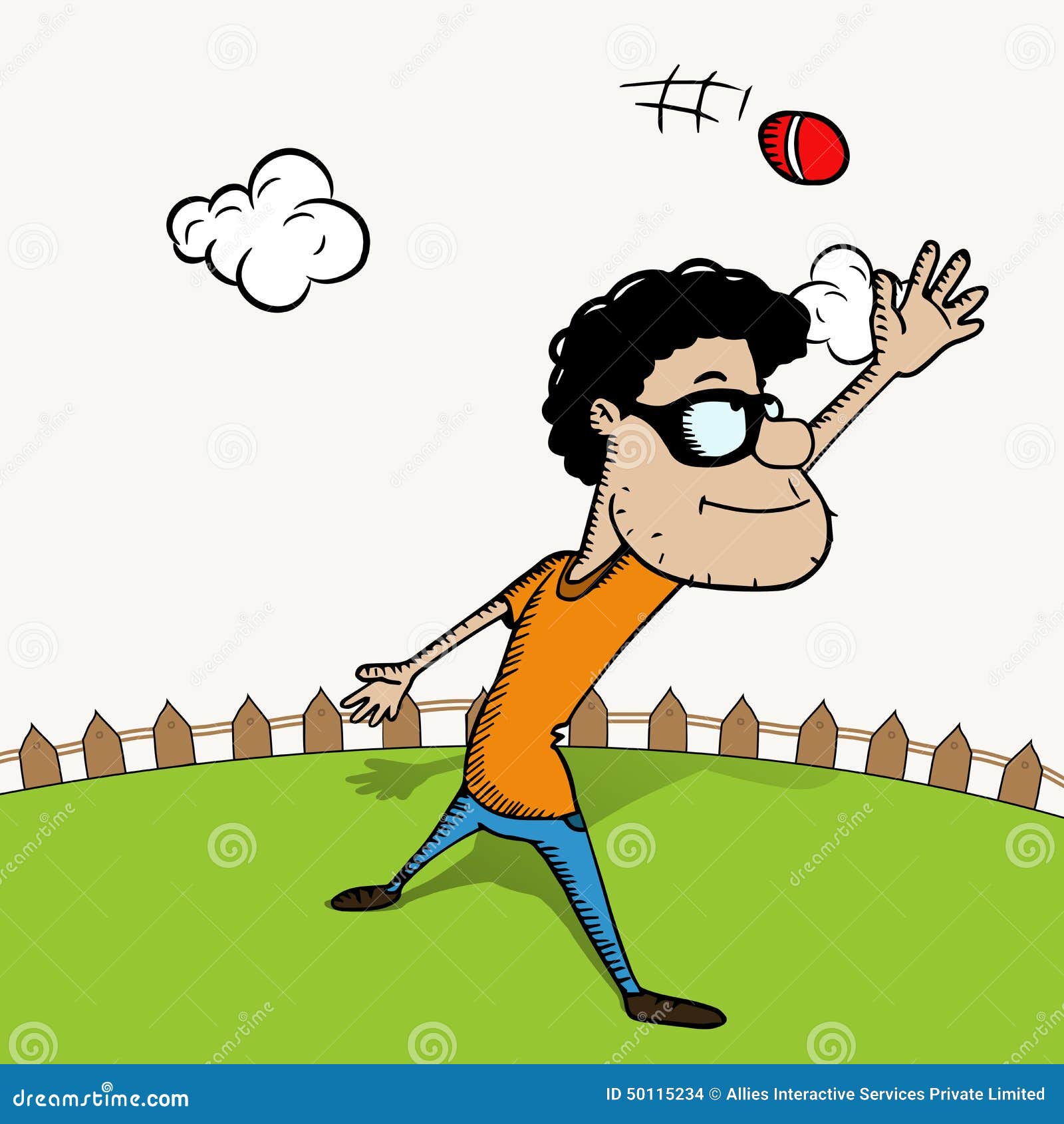 Funny Cartoon with Ball for Cricket. Stock Illustration - Illustration of field, mania: 50115234 Funny Cartoon with Ball for Cricket. Stock Illustration - Illustration of field, mania: 50115234