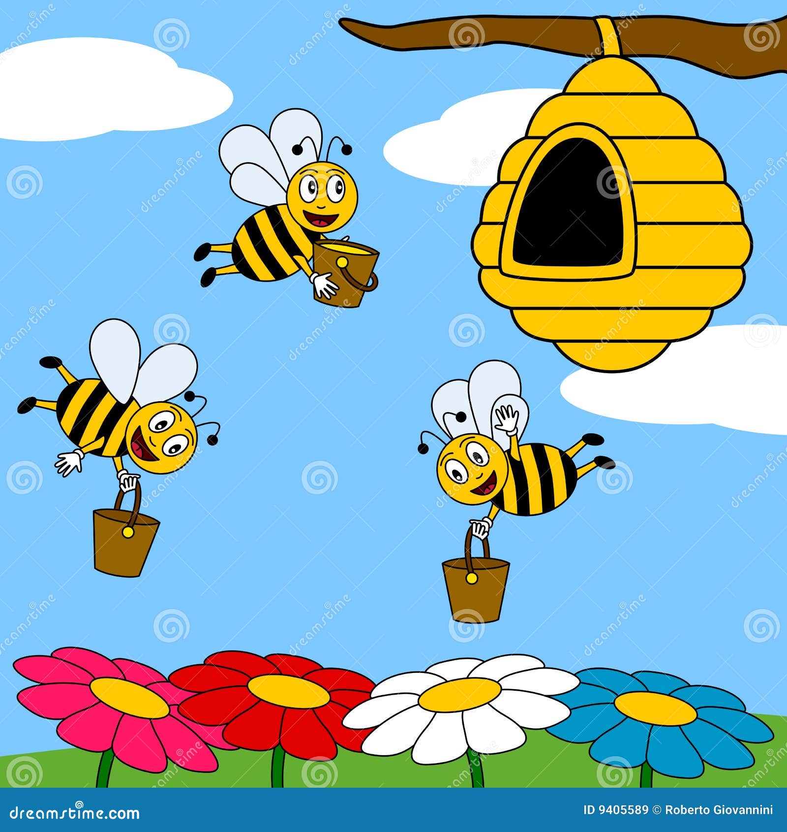 free clipart working bee - photo #28