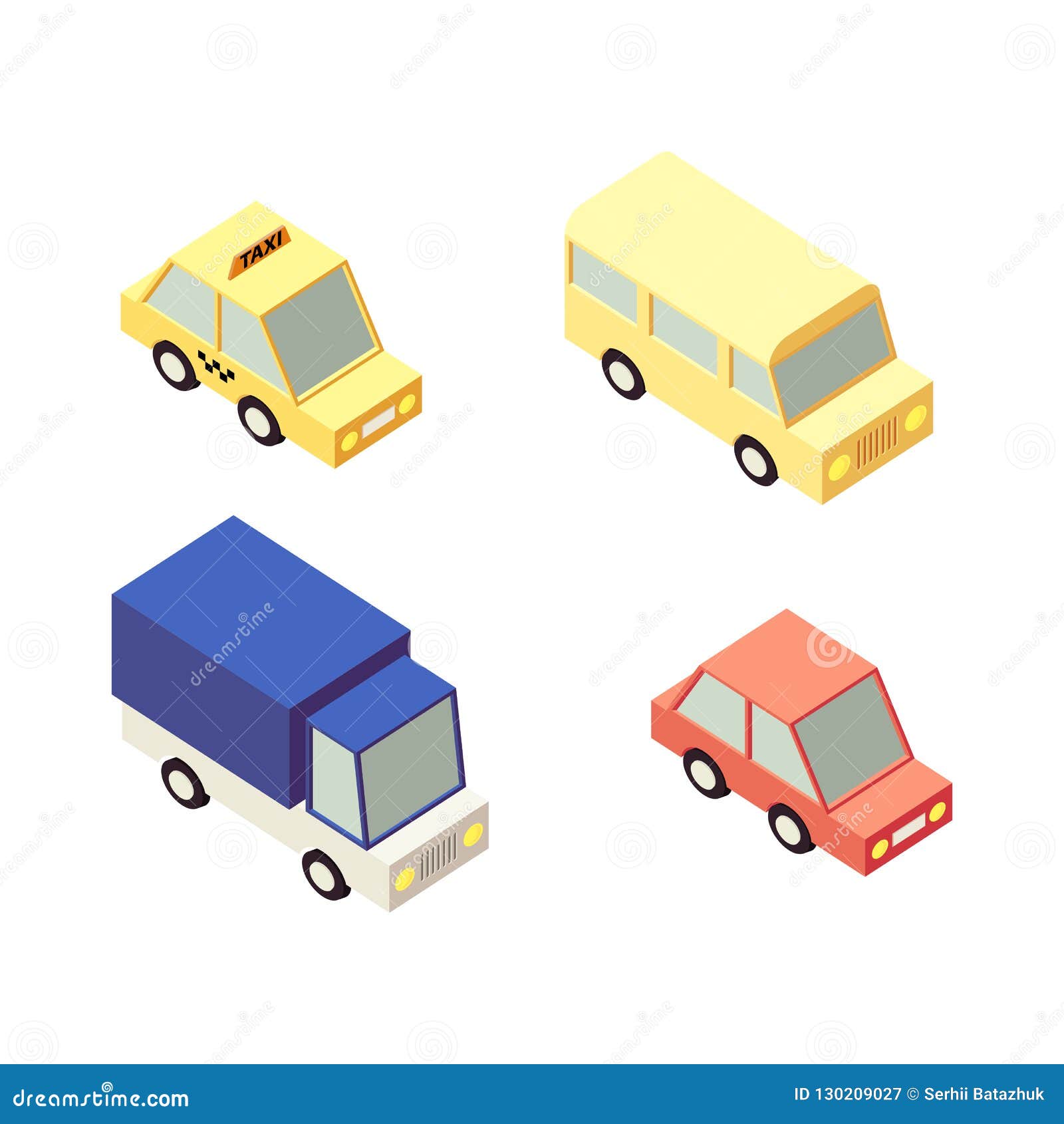 Funny Cartoon Car Icons. Flat 3d Isometric High Quality City Transport. Sedan, Taxi, Bus, Truck. Stock Vector - Illustration of concept, isolated: 130209027 Funny Cartoon Car Icons. Flat 3d Isometric High Quality City Transport. Sedan, Taxi, Bus, Truck. Stock Vector - Illustration of concept, isolated: 130209027