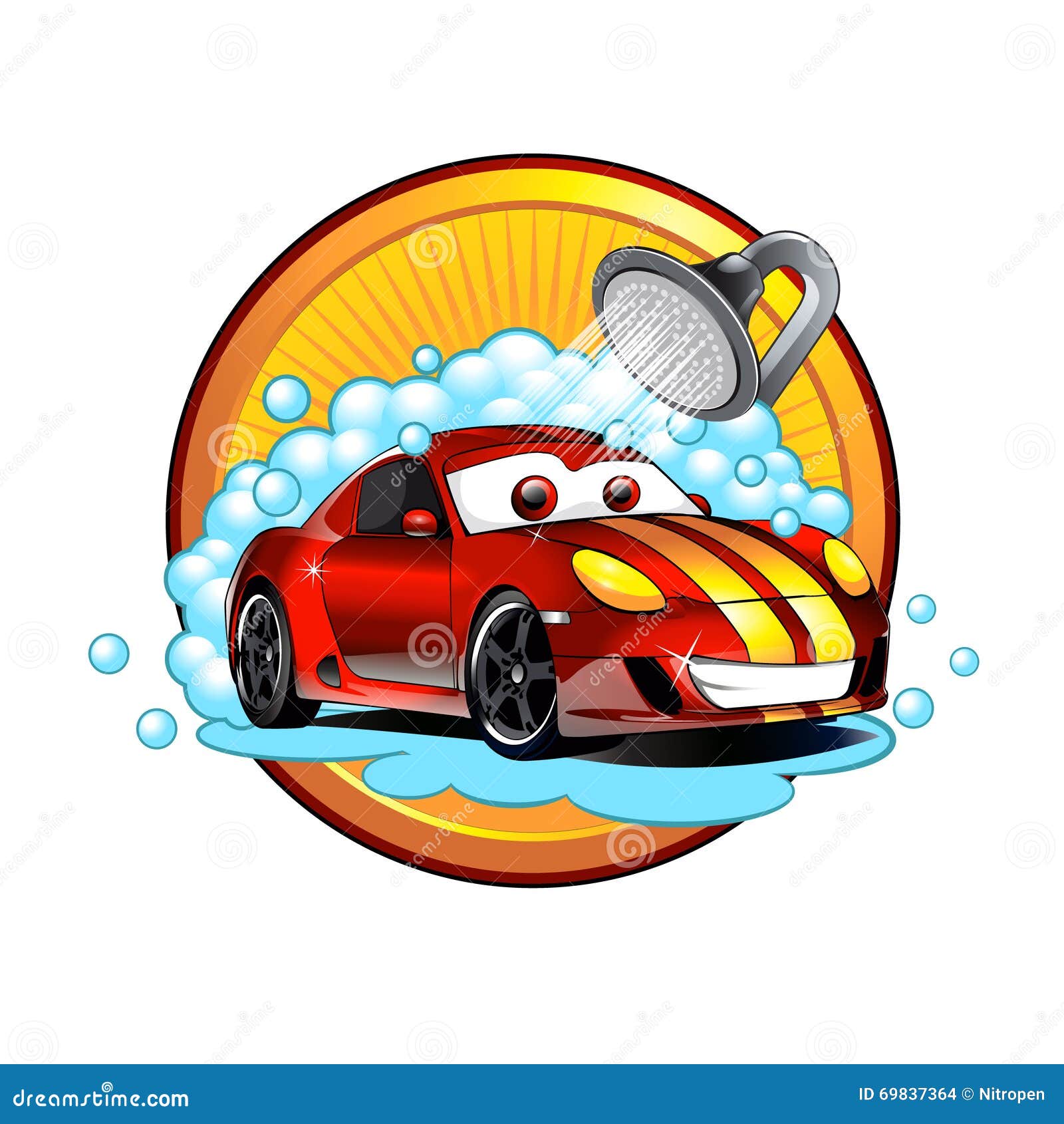 Car wash logo design template Royalty Free Vector Image