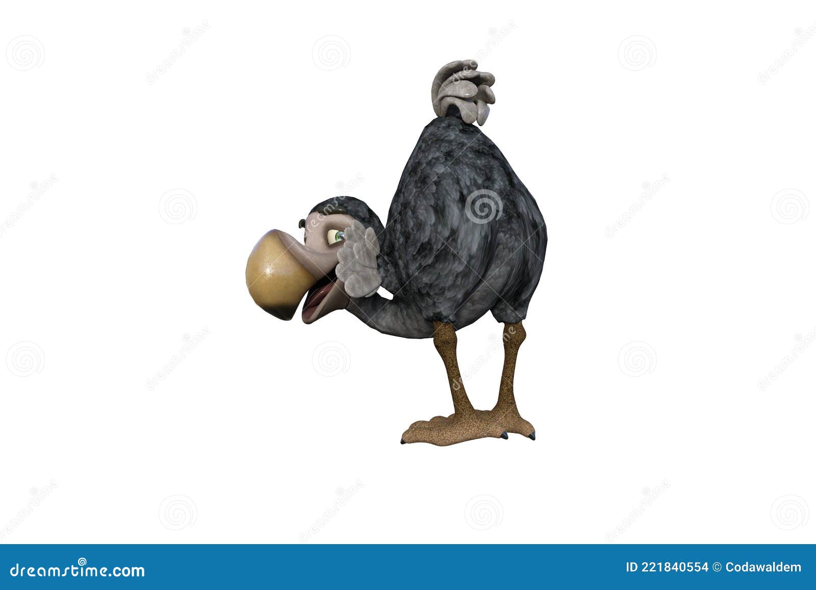 Funny Cartoon Character Vulture Baby Isolated on a White Background. Stock  Illustration - Illustration of baby, child: 221840554