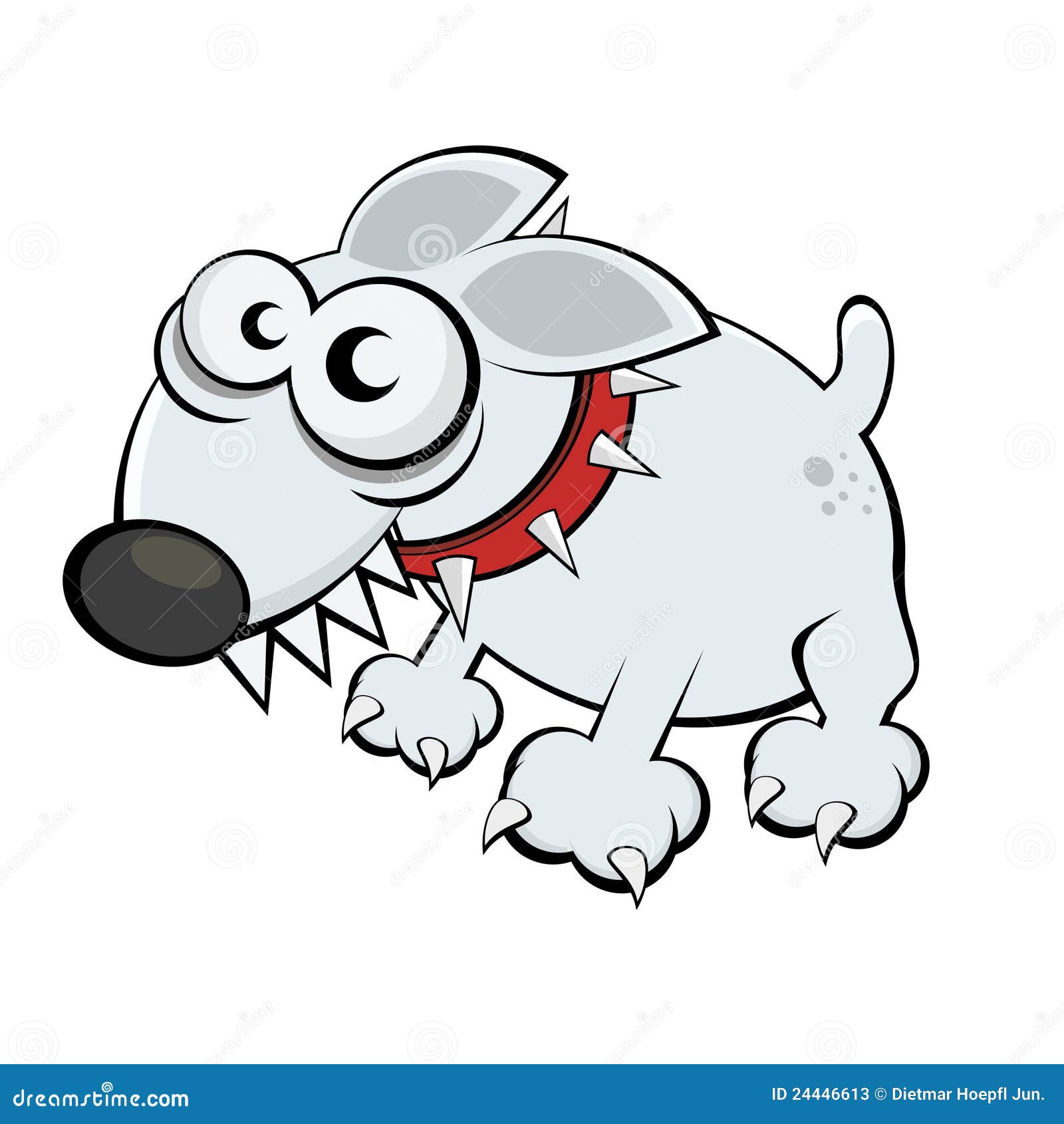 Funny cartoon dog stock vector. Illustration of character - 24446613