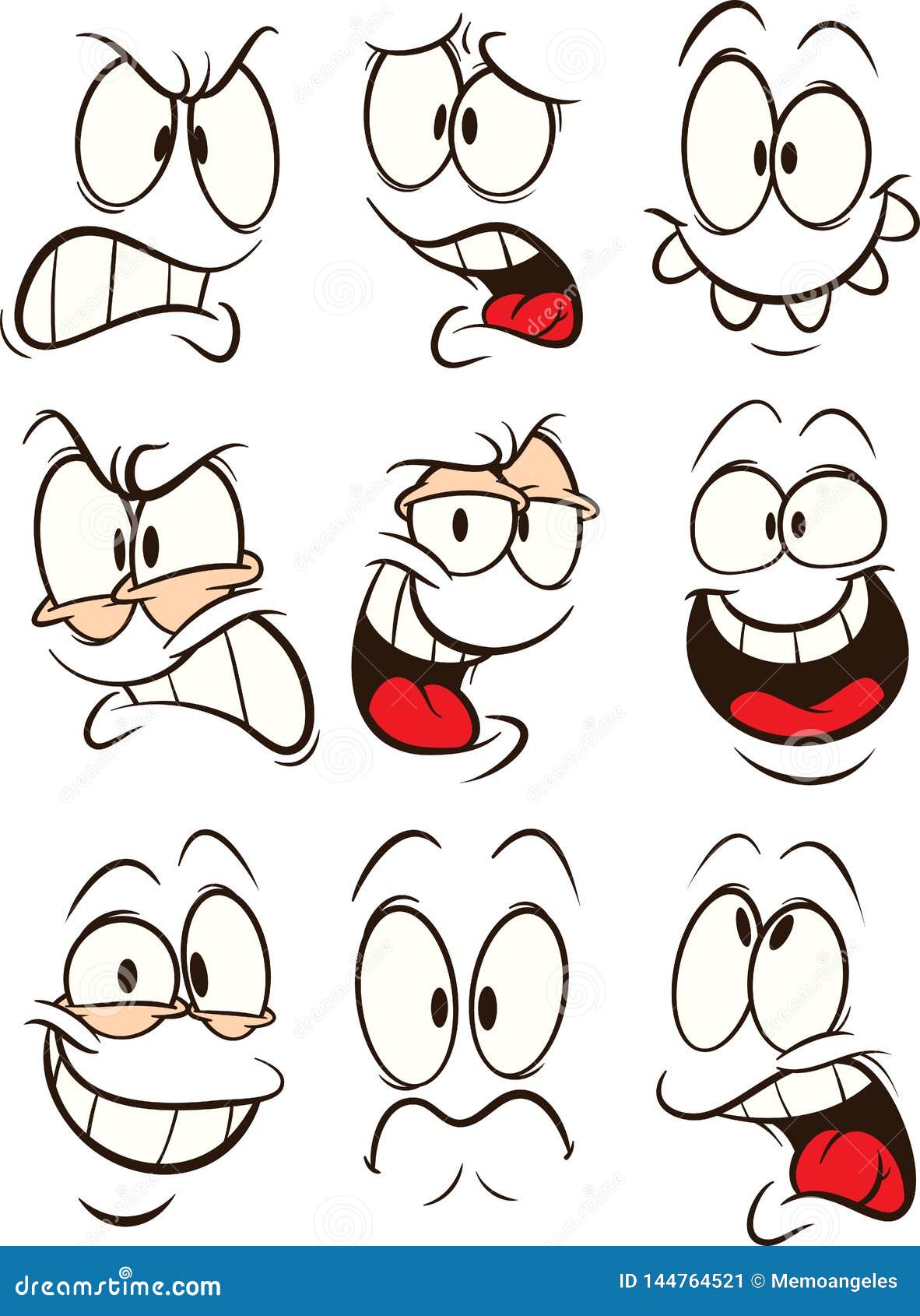 Funny Cartoon Faces Stock Illustrations – 23,499 Funny Cartoon Faces Stock  Illustrations, Vectors & Clipart - Dreamstime