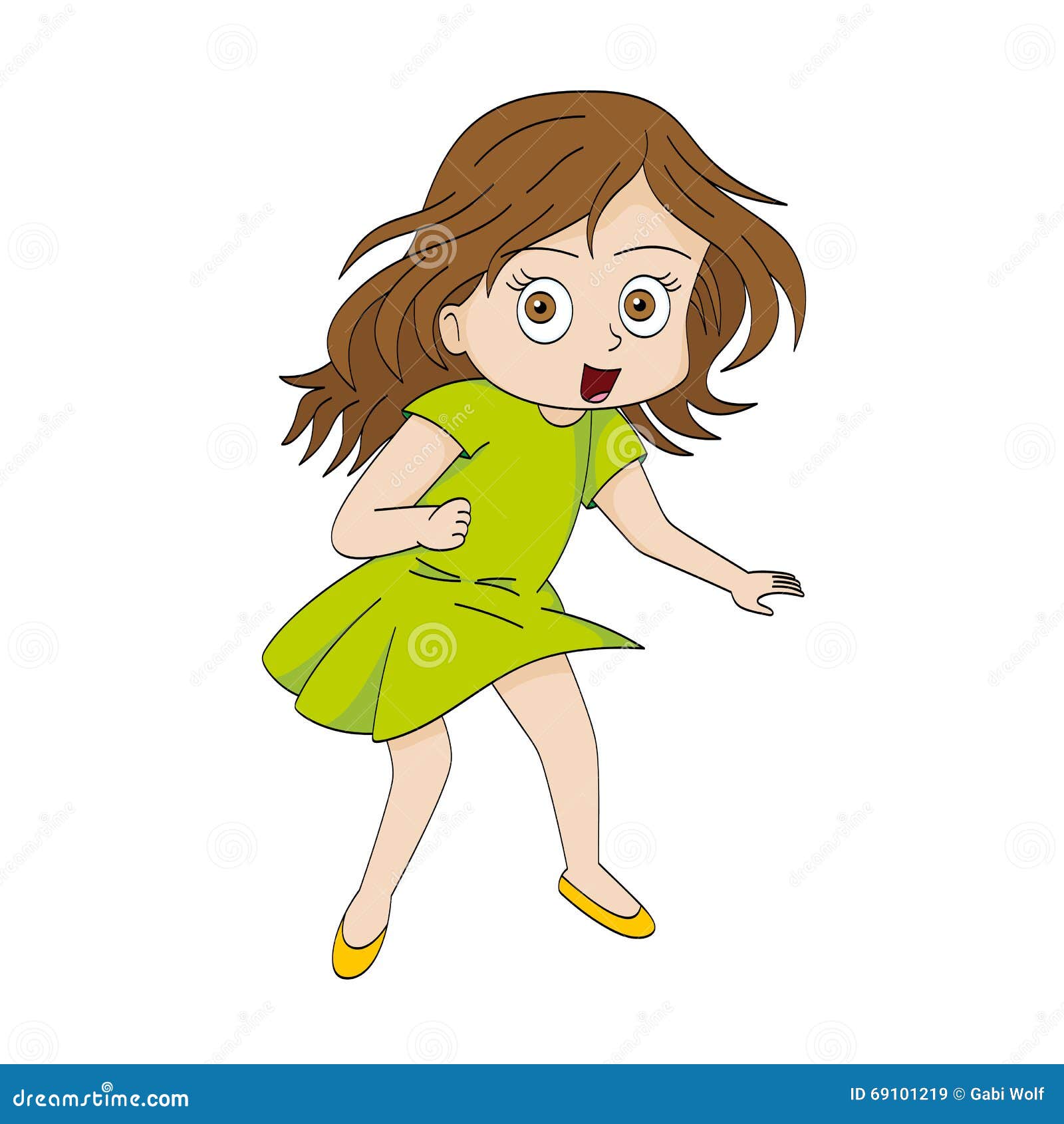 Funny cartoon girl stock vector. Illustration of cartoon - 69101219 Funny cartoon girl stock vector. Illustration of cartoon - 69101219