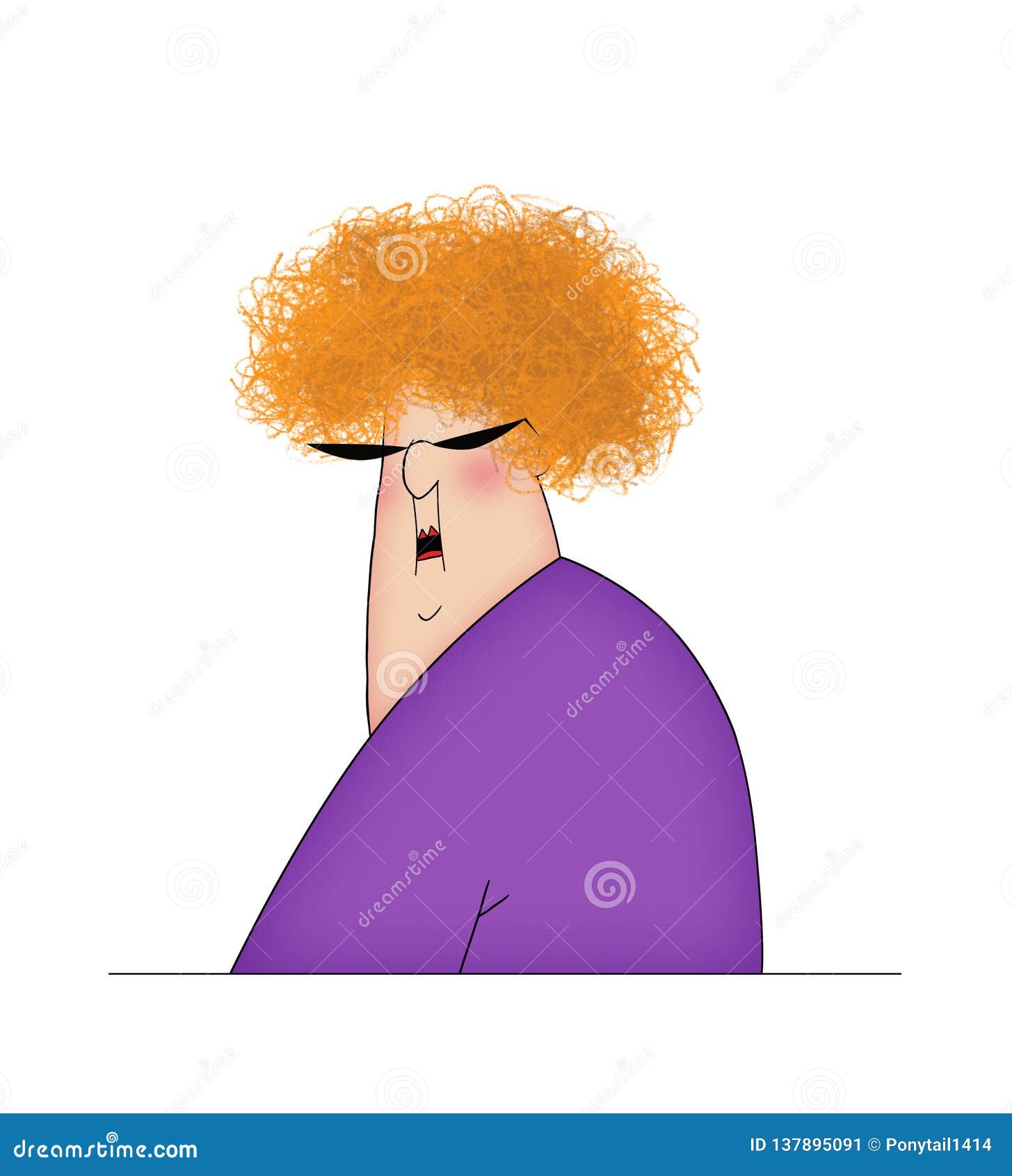 Premium Vector  Cute blonde hair man cartoon character mascot flat design cute  funny fun