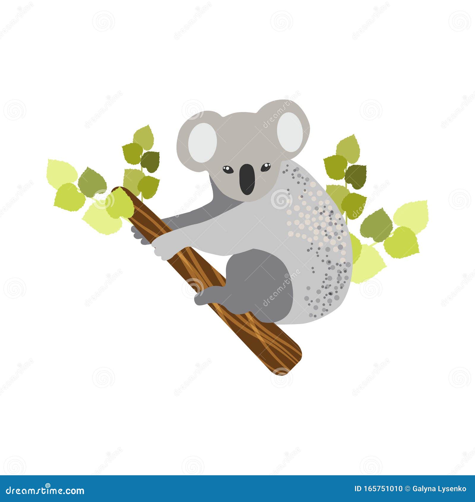 Download Australian Animals. Vector Illustration In Flat Style.The Main Symbols Of The Country Stock ...