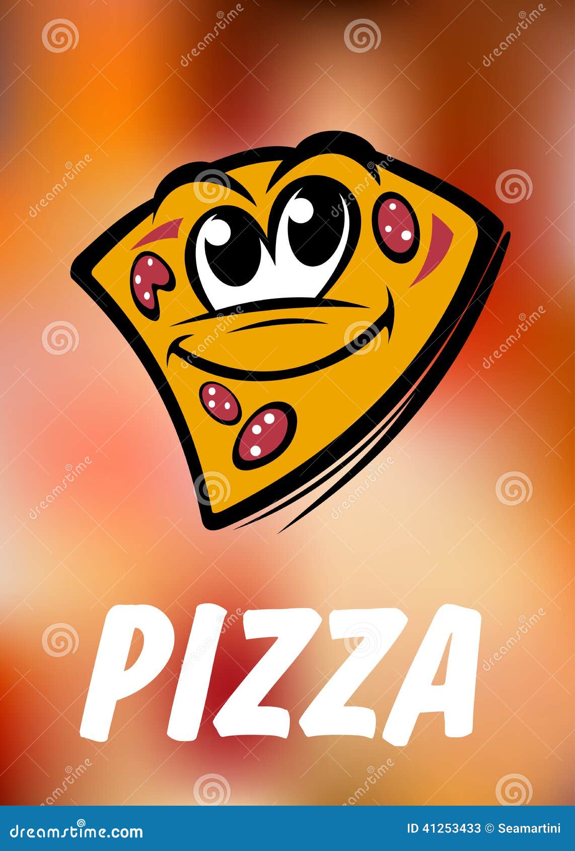 Premium Vector  Funny cartoon character, pizza and pineapple