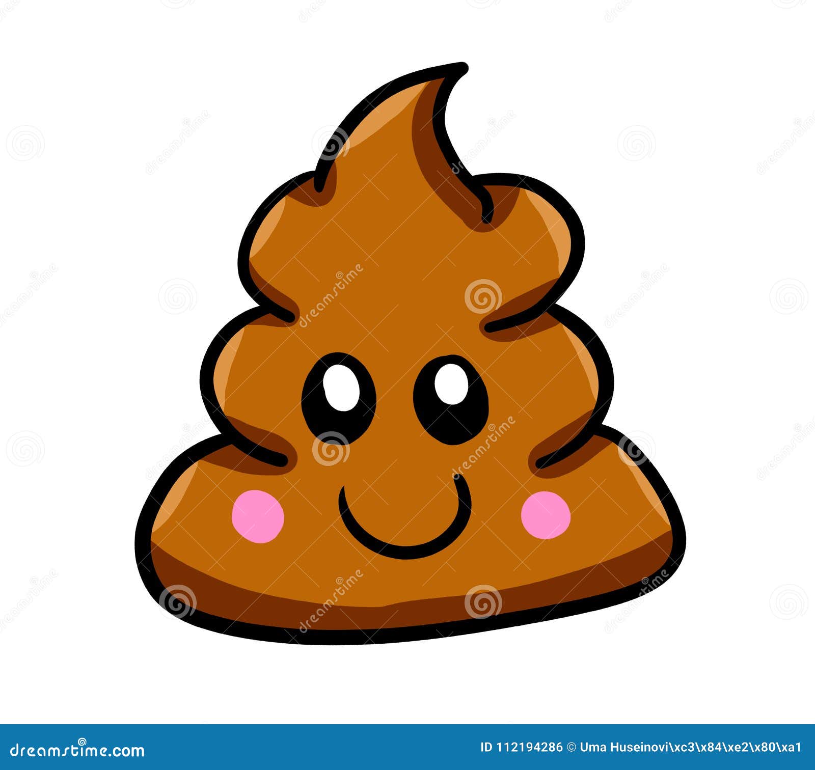 Funny Cartoon Poop stock illustration. Illustration of funny - 112194286