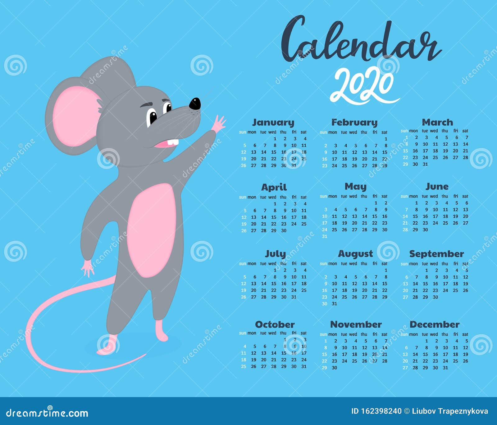 funny-cartoon-rat-calendar-for-2020-from-sunday-to-saturday-stock