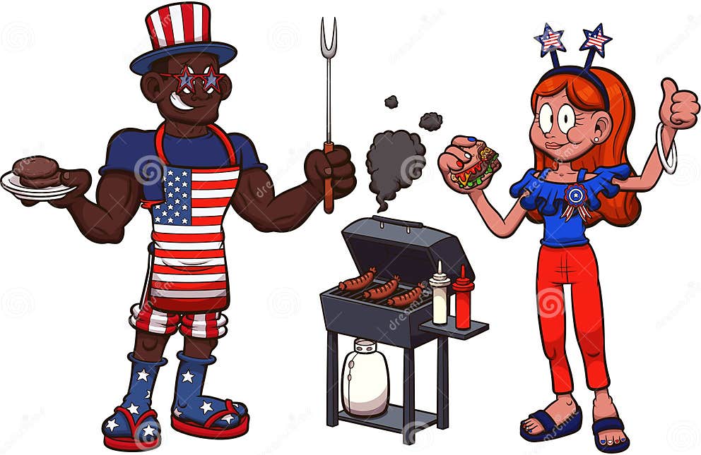 4th of july bbq graphic