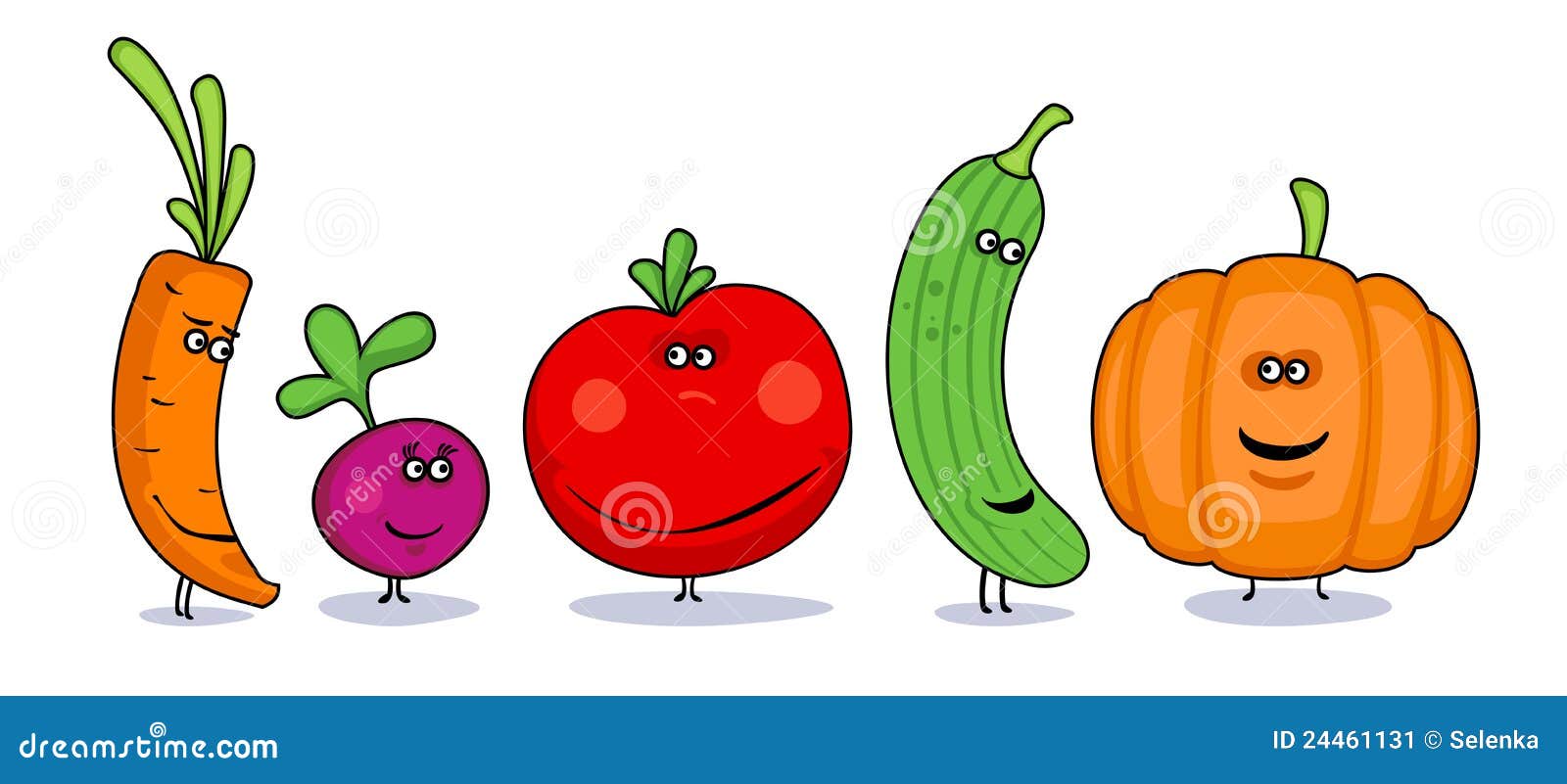 Funny Cartoon Vegetables Symbols. Stock Vector - Illustration of design,  group: 24461131