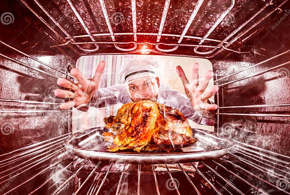 Funny Chef Perplexed and Angry. Loser is Destiny! Stock Image - Image ...