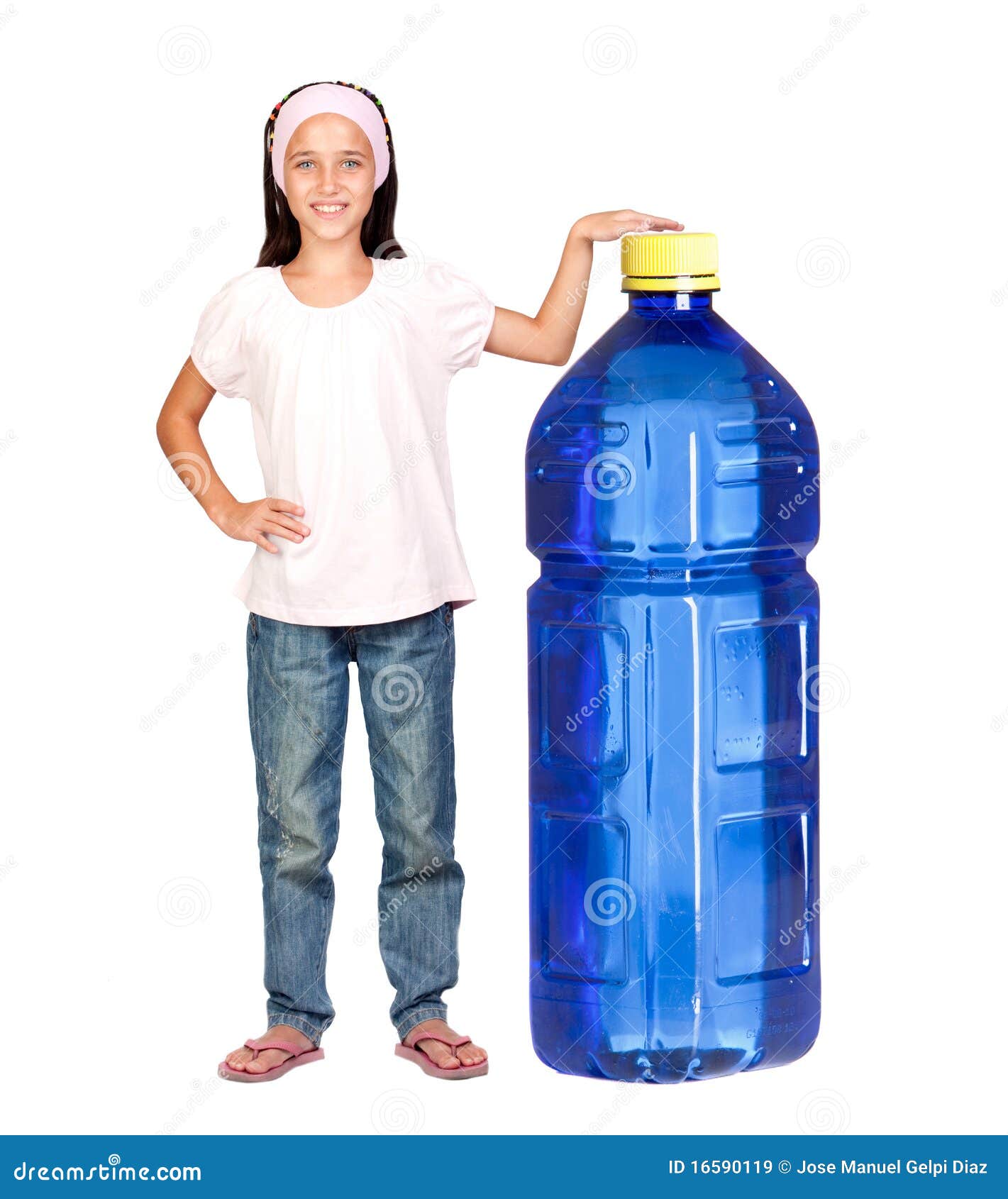 Funny Child with a Big Water Bottle Stock Image - Image of hand,  affectionate: 16590119