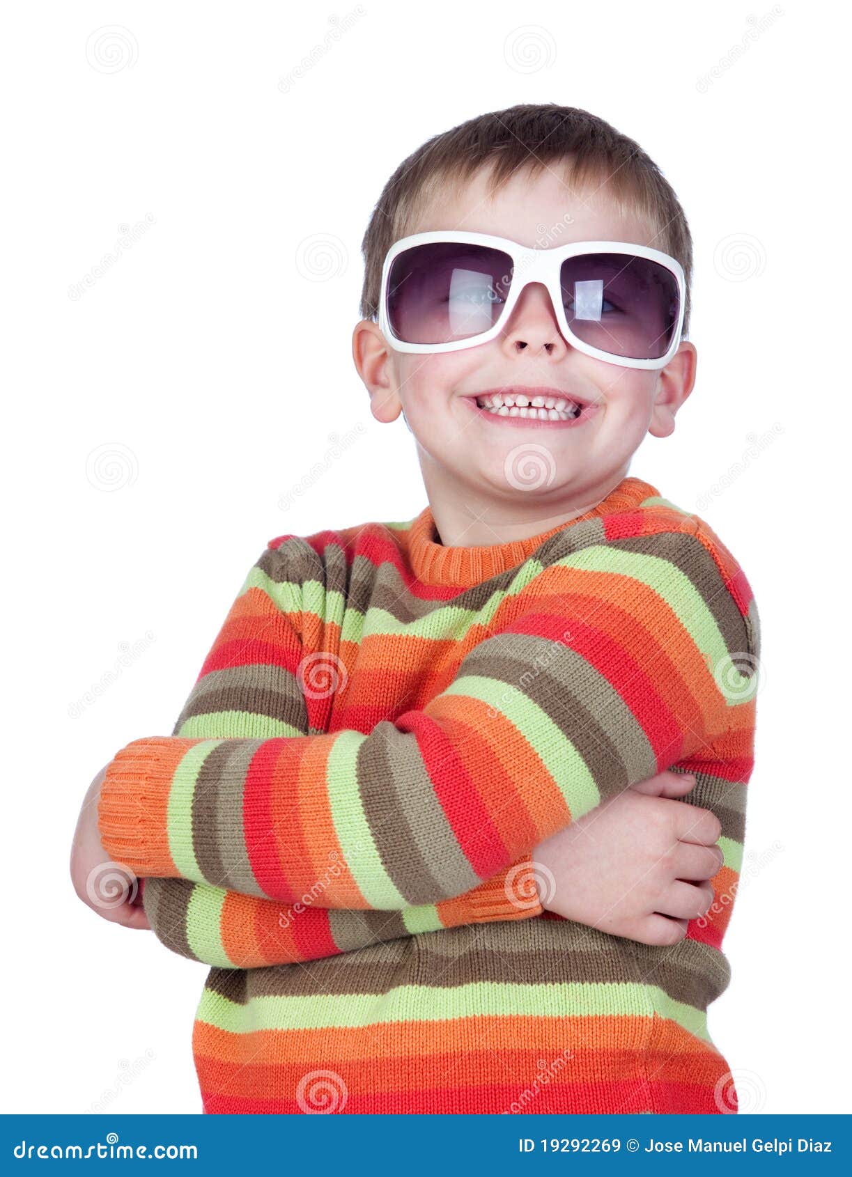 Funny Child with Sunglasses Stock Image Image of isolated, childhood