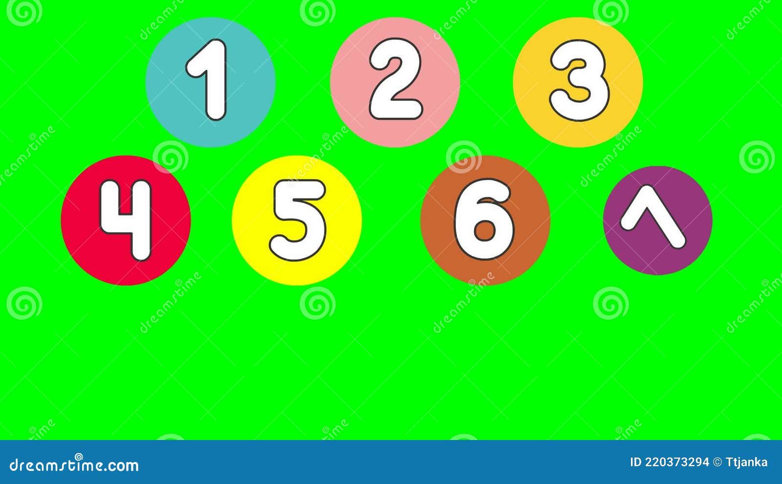 Funny Children Font With White Numbers In Color Circle Colorful Vector  Illustration Isolated On White Background Stock Illustration - Download  Image Now - iStock