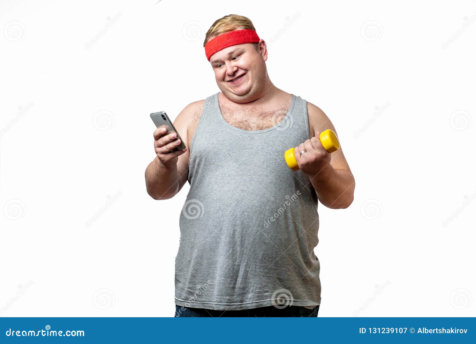Funny Chubby Cheerful Man with Red Headband Holding His Big Belly, Isolated. Stock Image - Image of care, paunch: 131239107 Funny Chubby Cheerful Man with Red Headband Holding His Big Belly, Isolated. Stock Image - Image of care, paunch: 131239107