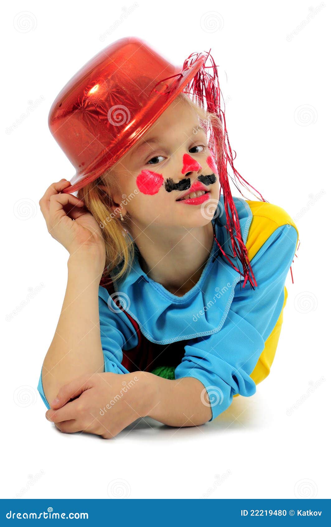 Funny Clown Girl Stock Photo - Image: 22219480