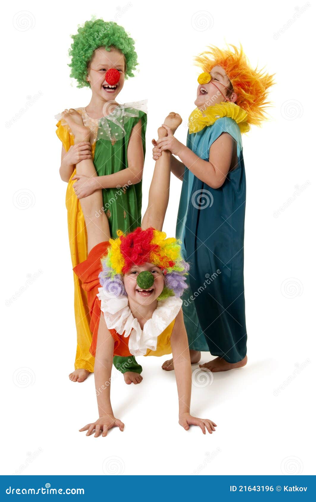 Funny clowns stock photo. Image of carnival, happy, elementary - 21643196