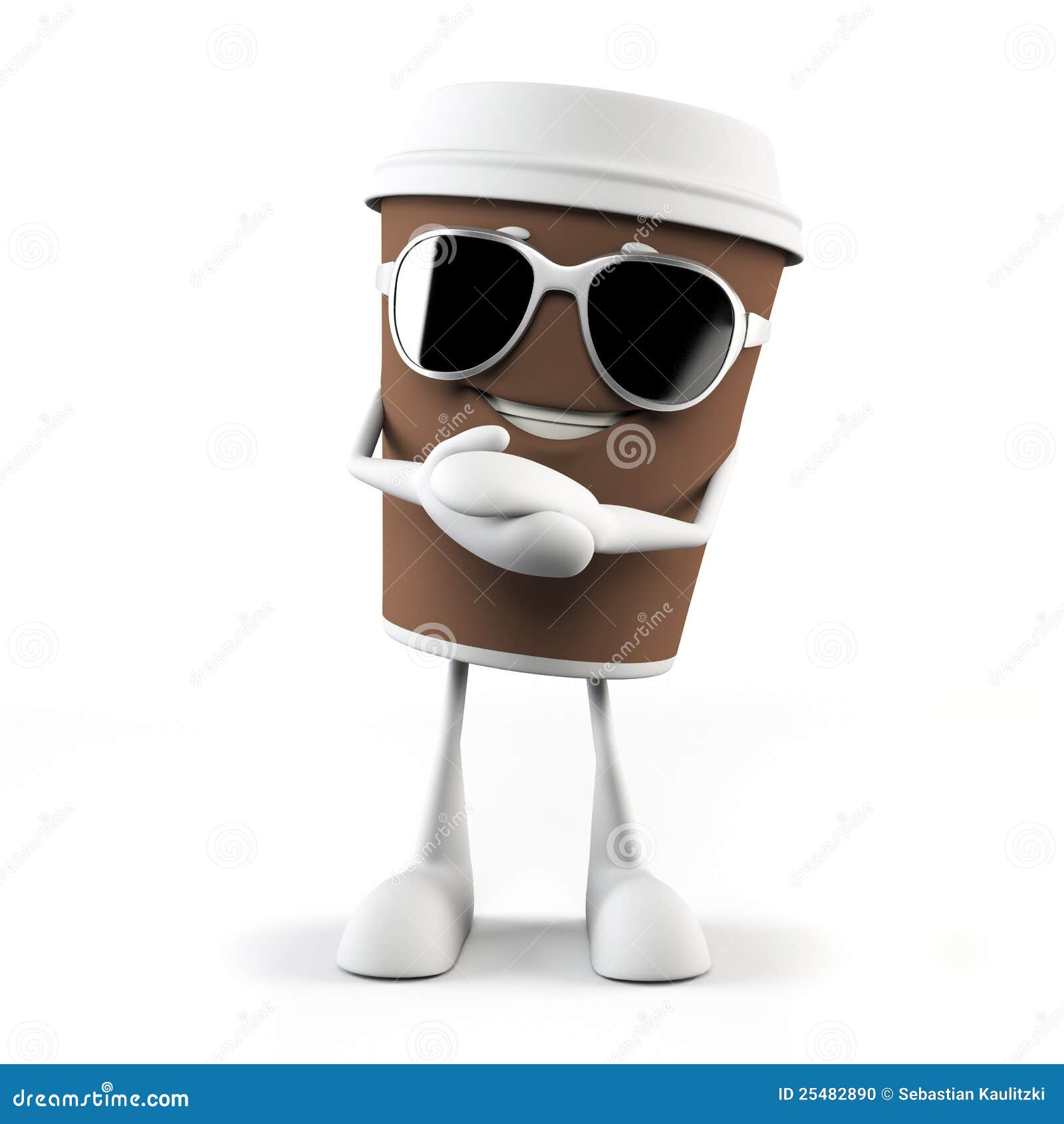 Funny coffee cup stock illustration. Image of drink, espresso - 25482890