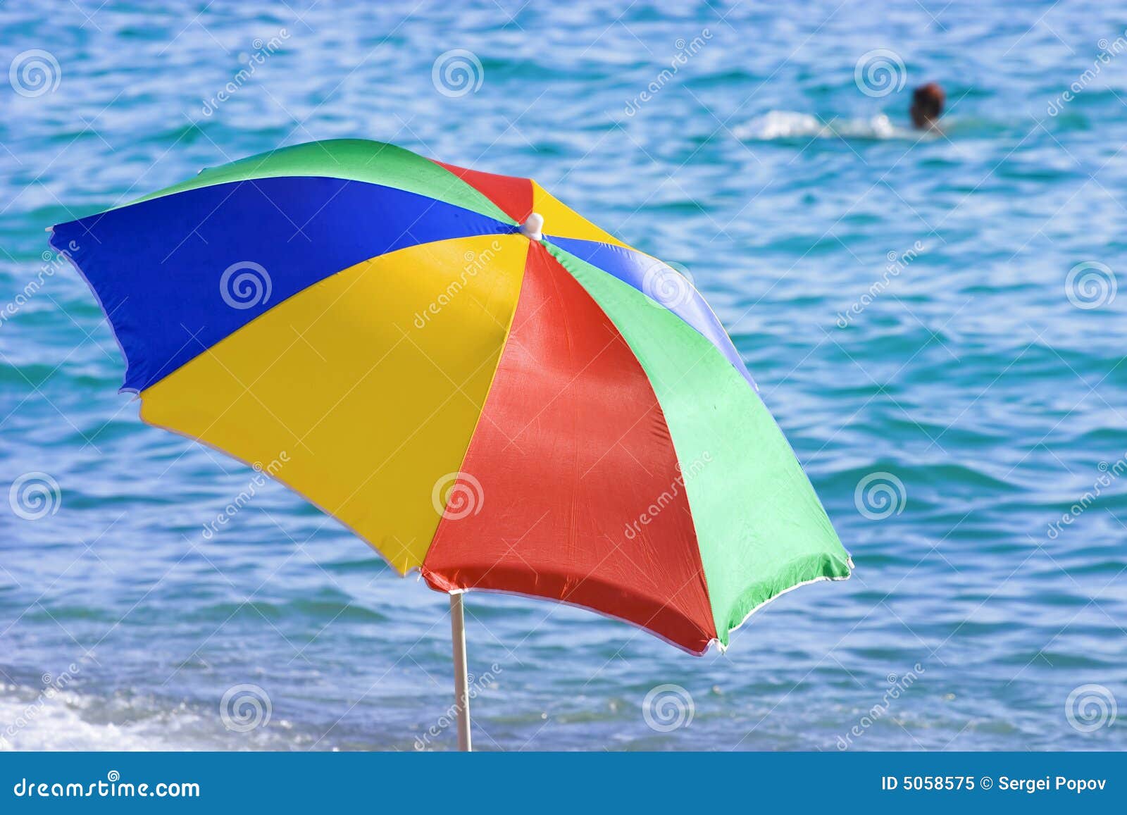 Funny Colored Beach Umbrella Stock Image - Image of journey, resort ...