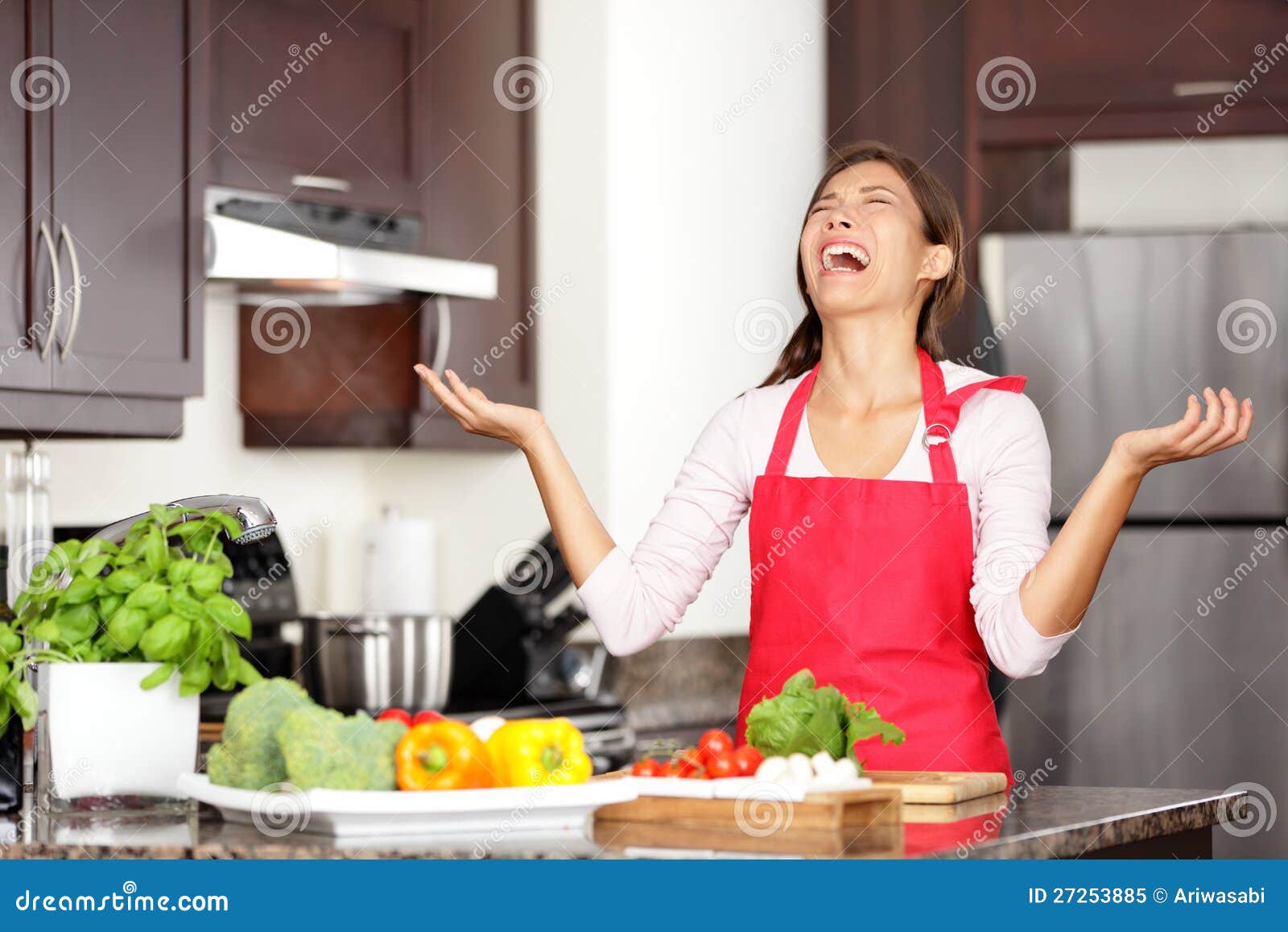 Funny Cooking. Attractive Caucasian Man In The Kitchen Stock Photo, Picture  and Royalty Free Image. Image 65857067.