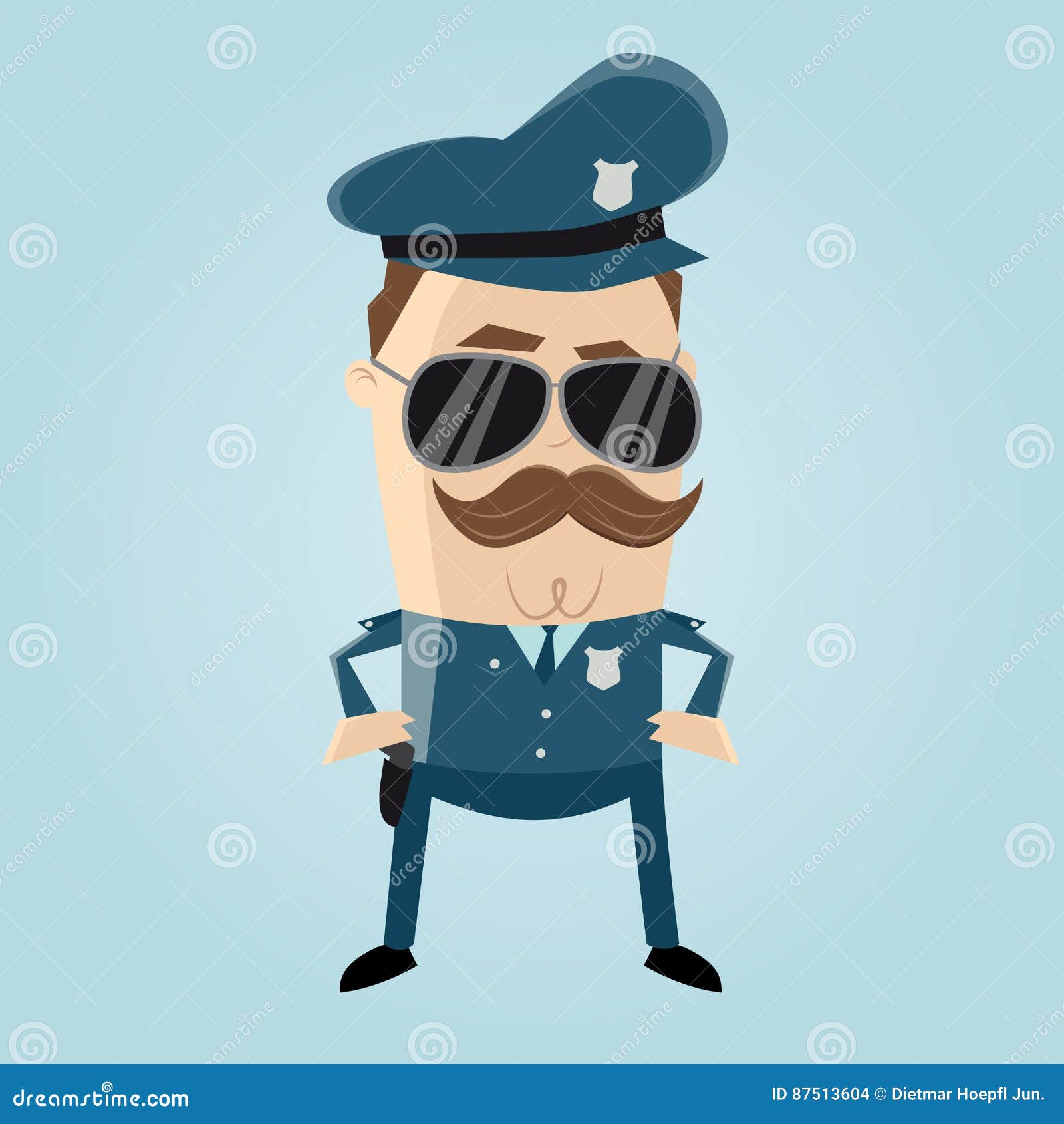 cop with sunglasses
