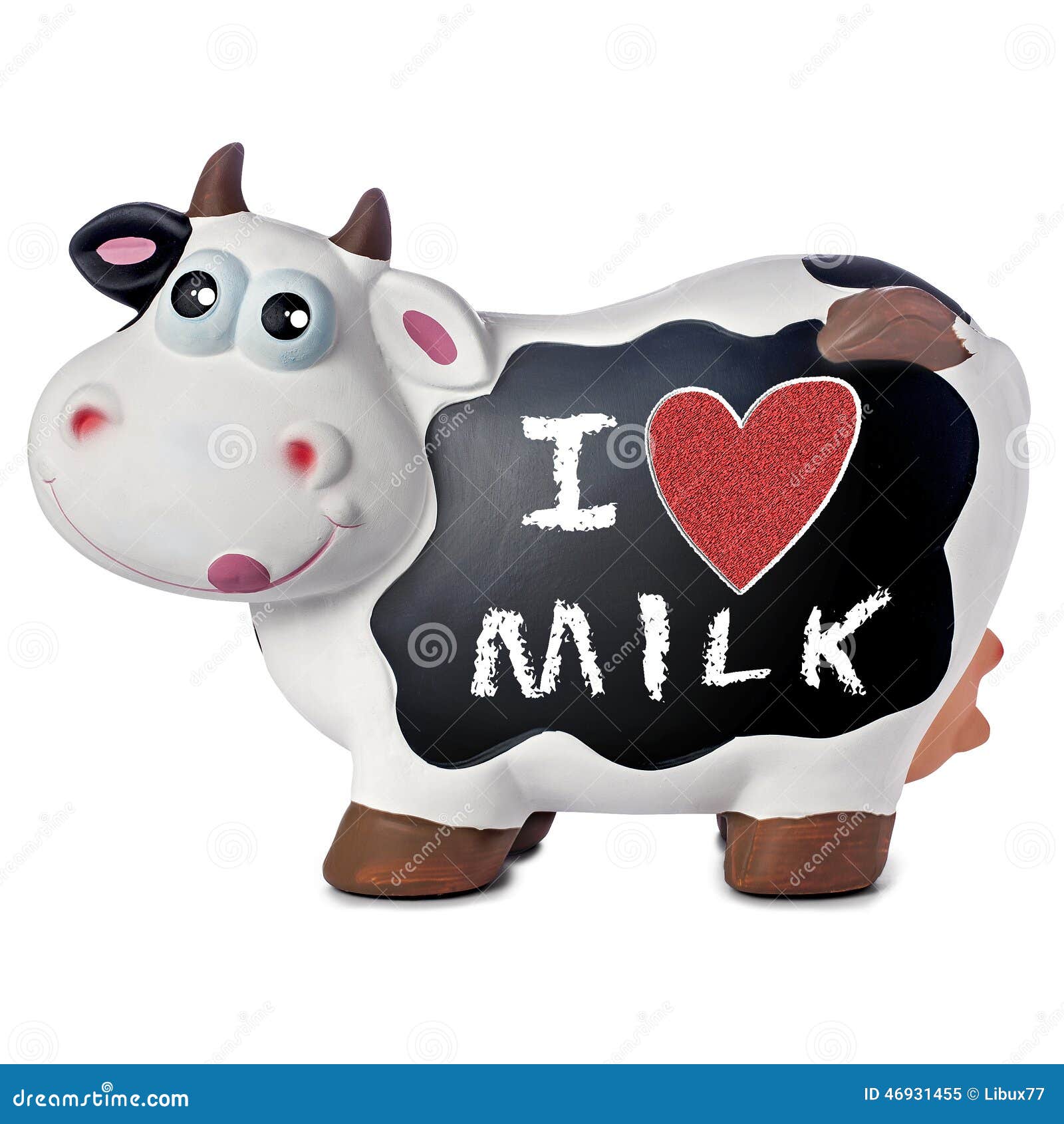 Funny Cow Blackboard Love Milk Stock Image - Image of funny, love: 46931455