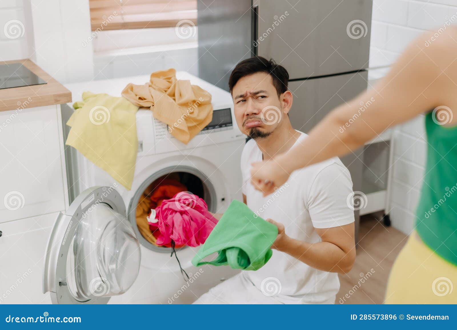 Funny Crying Face Reaction of Husband Being Forced To Wash Clothes by ...