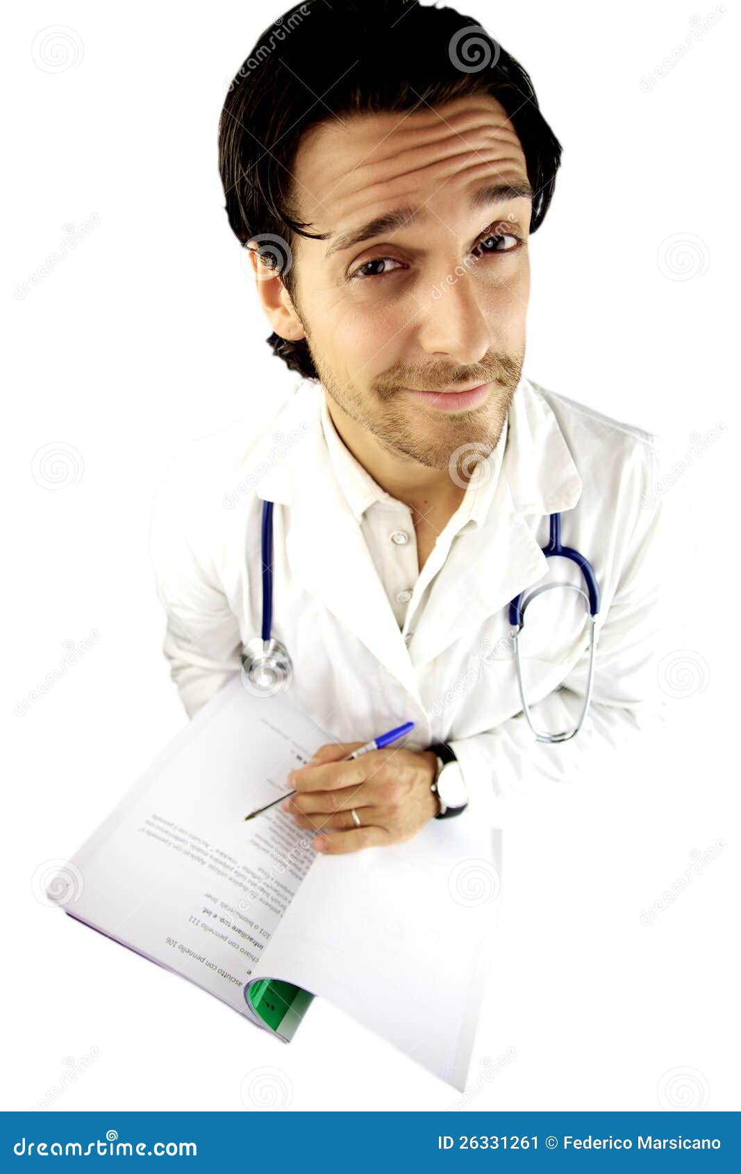 Funny doctor smiling stock image. Image of caucasian - 26331261