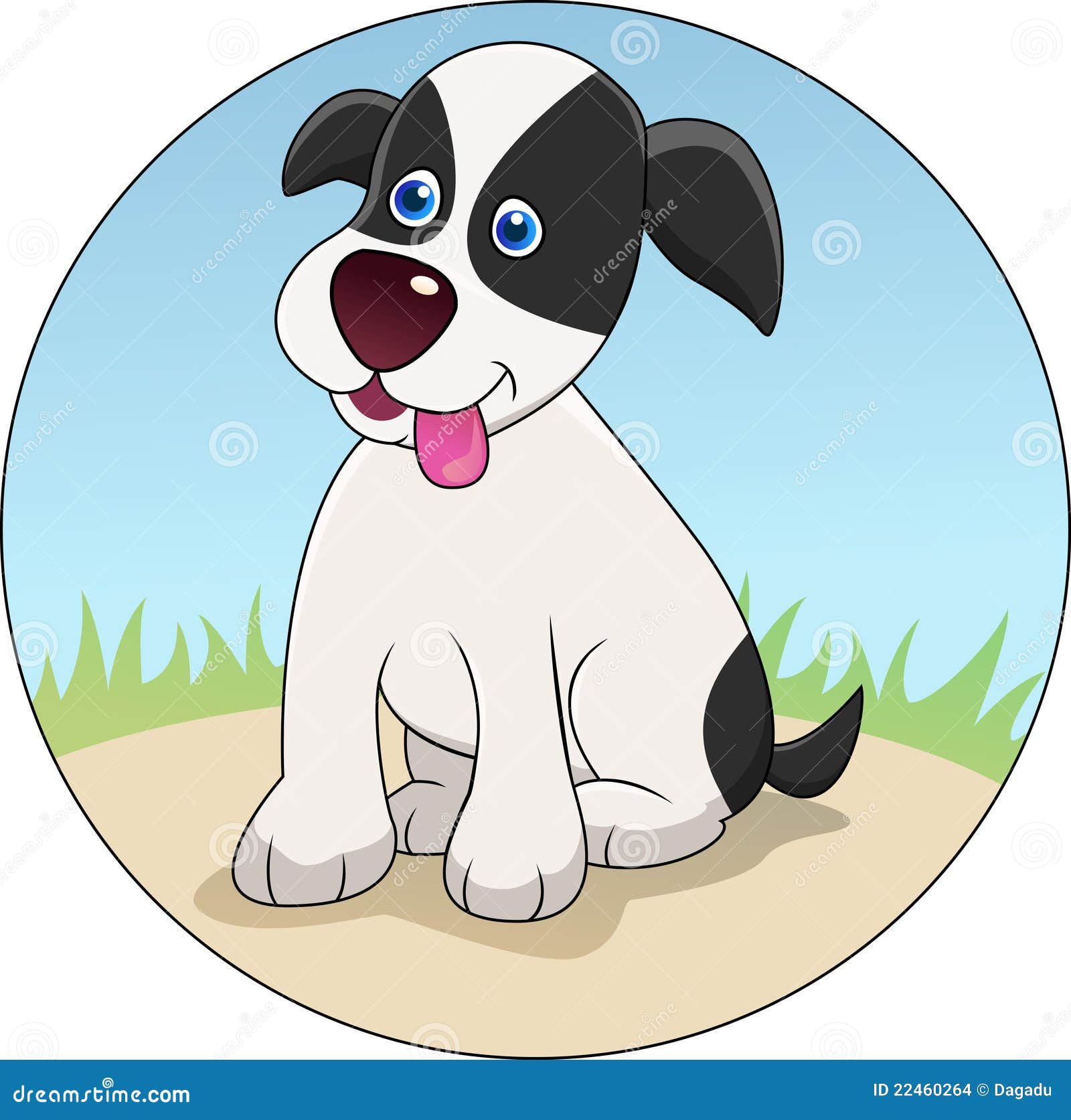 Funny dog cartoon stock vector. Illustration of mascot - 22460264