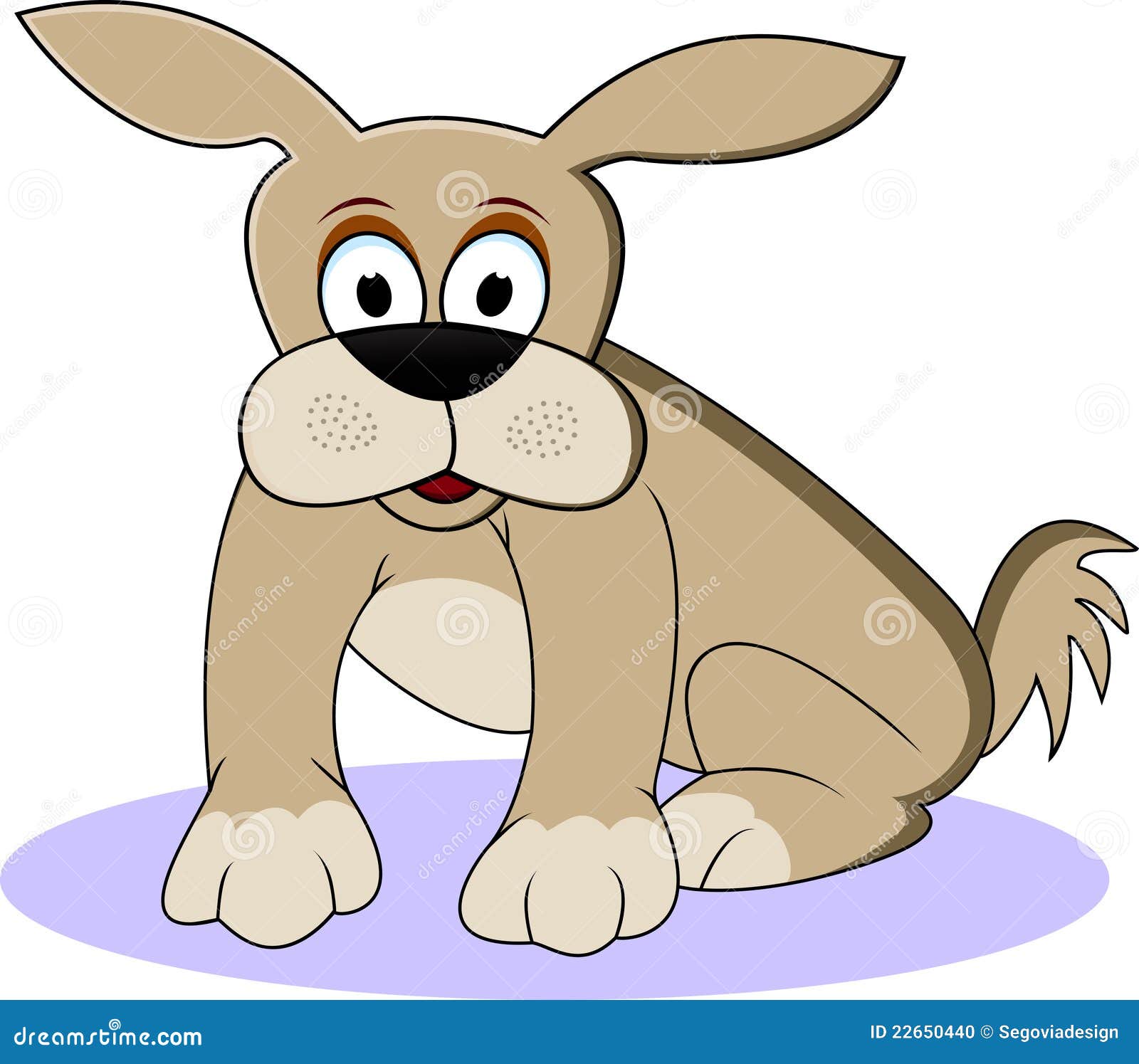 Funny dog cartoon stock vector. Illustration of icon - 22650440