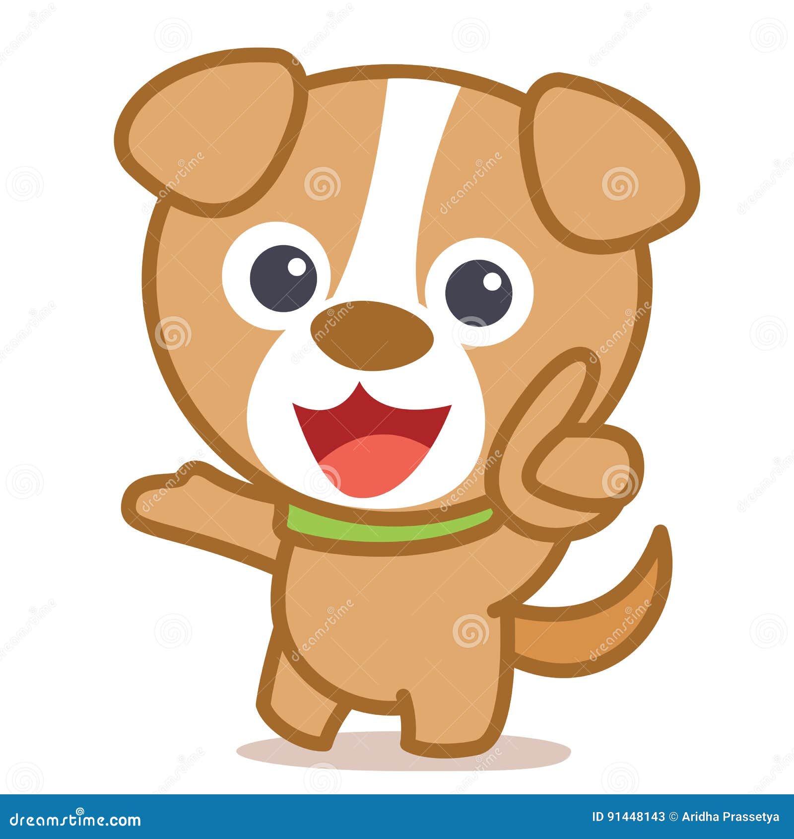 Funny Dog Cartoon Vector Art Stock Vector - Illustration of mascot