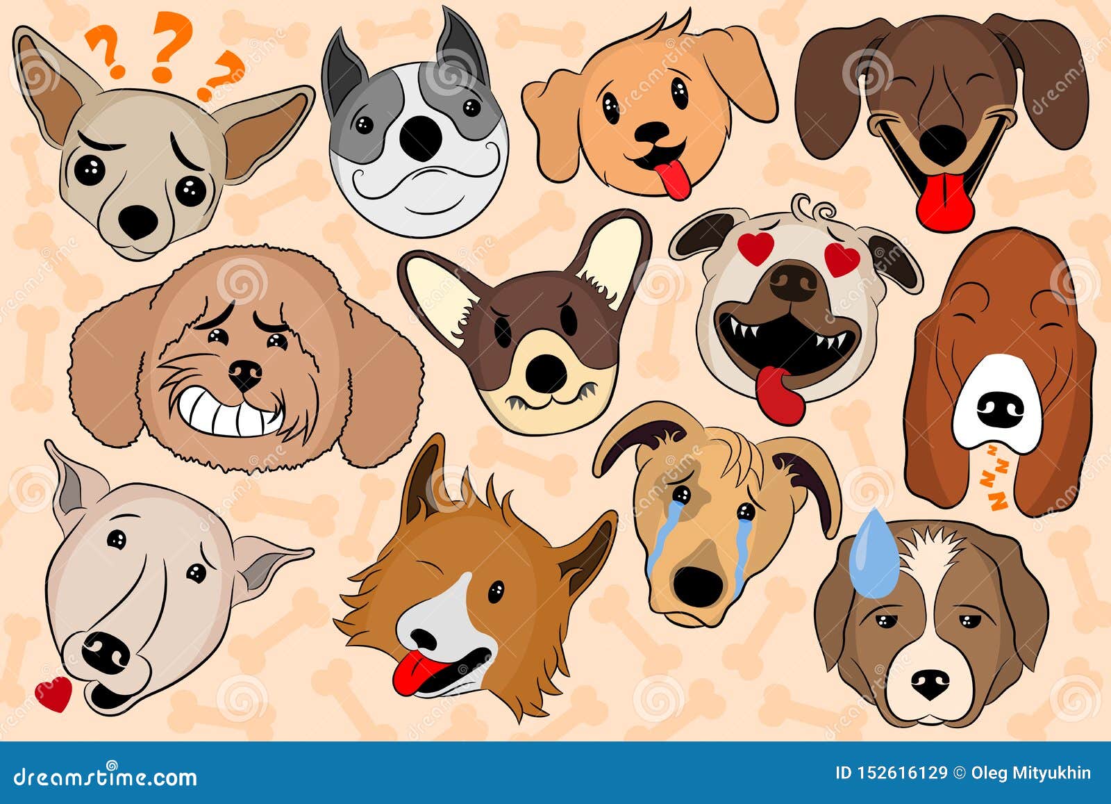Cartoon Dog Facial Expressions Stock Illustrations – 79 Cartoon Dog Facial  Expressions Stock Illustrations, Vectors & Clipart - Dreamstime