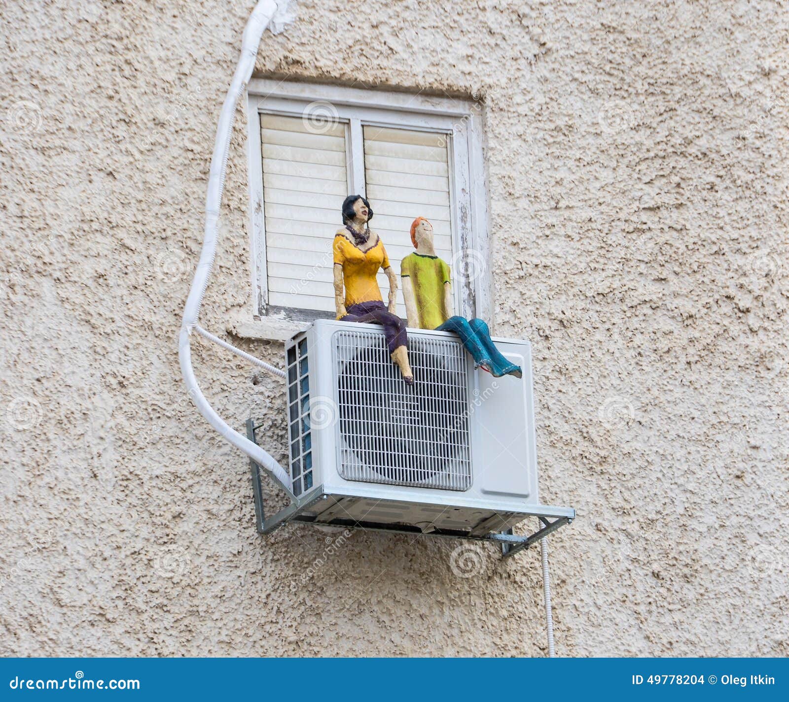 Funny Doll Sitting on the Air Conditioner Stock Photo - Image of traditional, city: 49778204 Funny Doll Sitting on the Air Conditioner Stock Photo - Image of traditional, city: 49778204