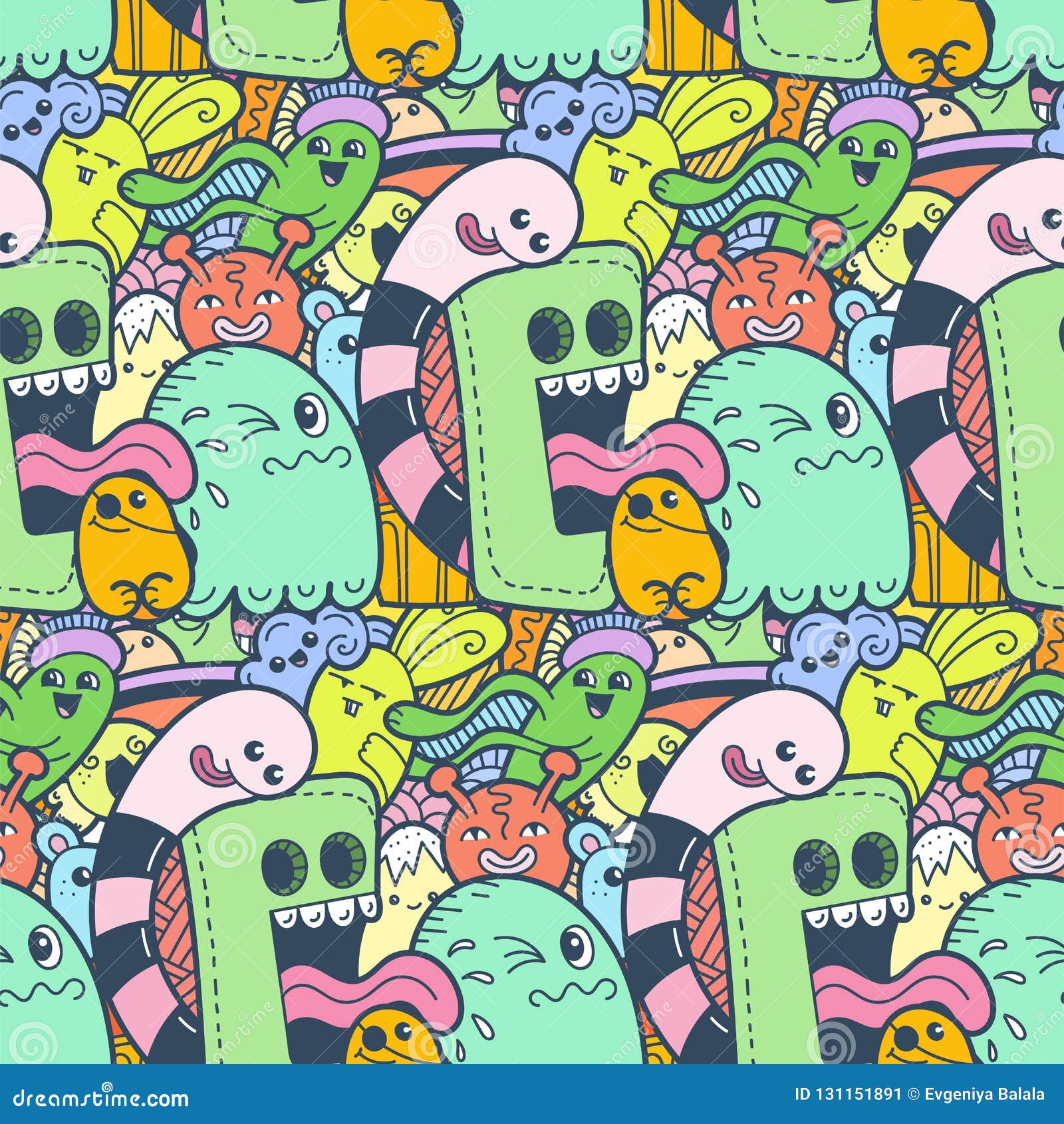 doodle monster page doodle monster page