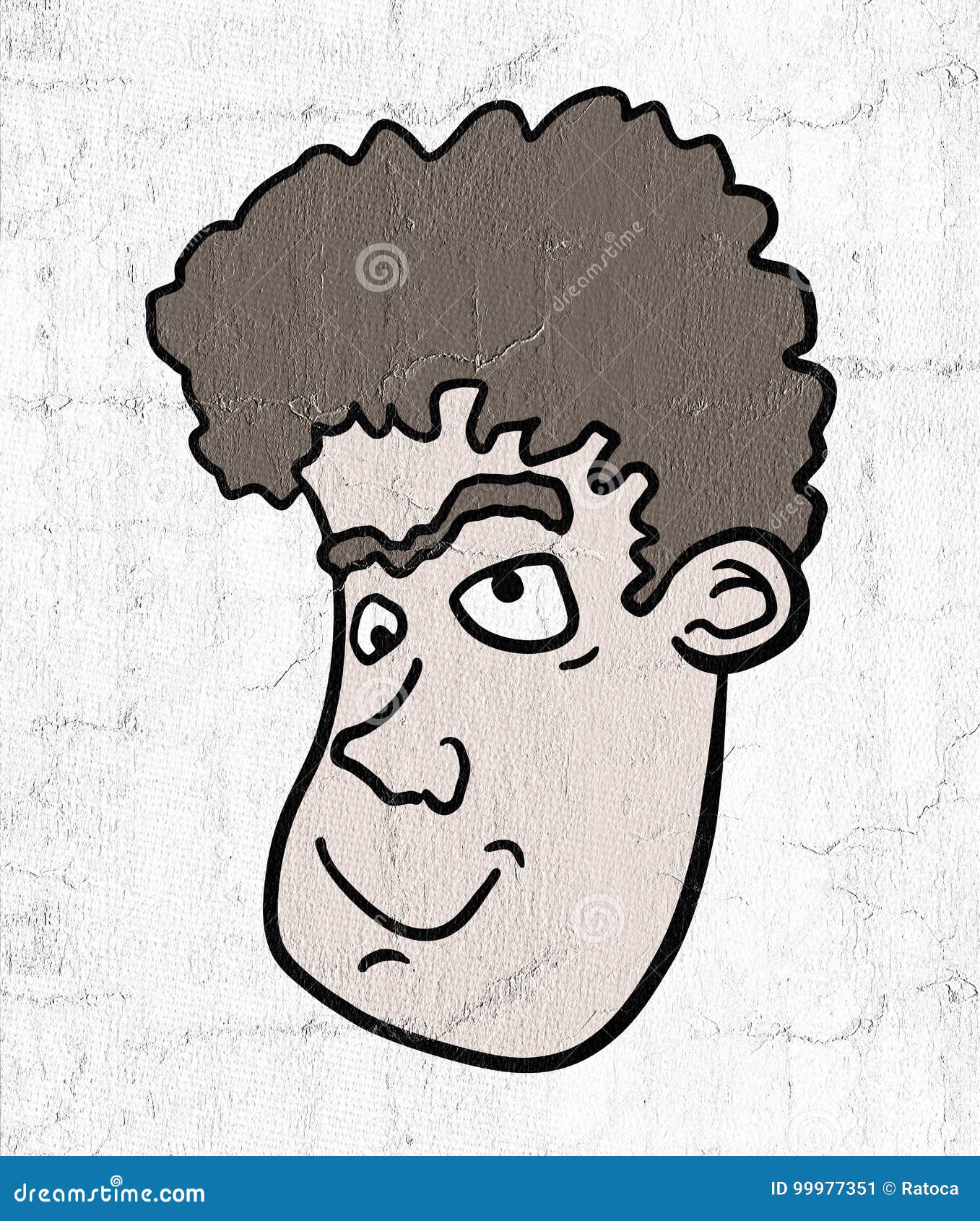 Ugly Man Face Drawing Sketch Set. Hand Drawn Outline Doodle Cartoon ...