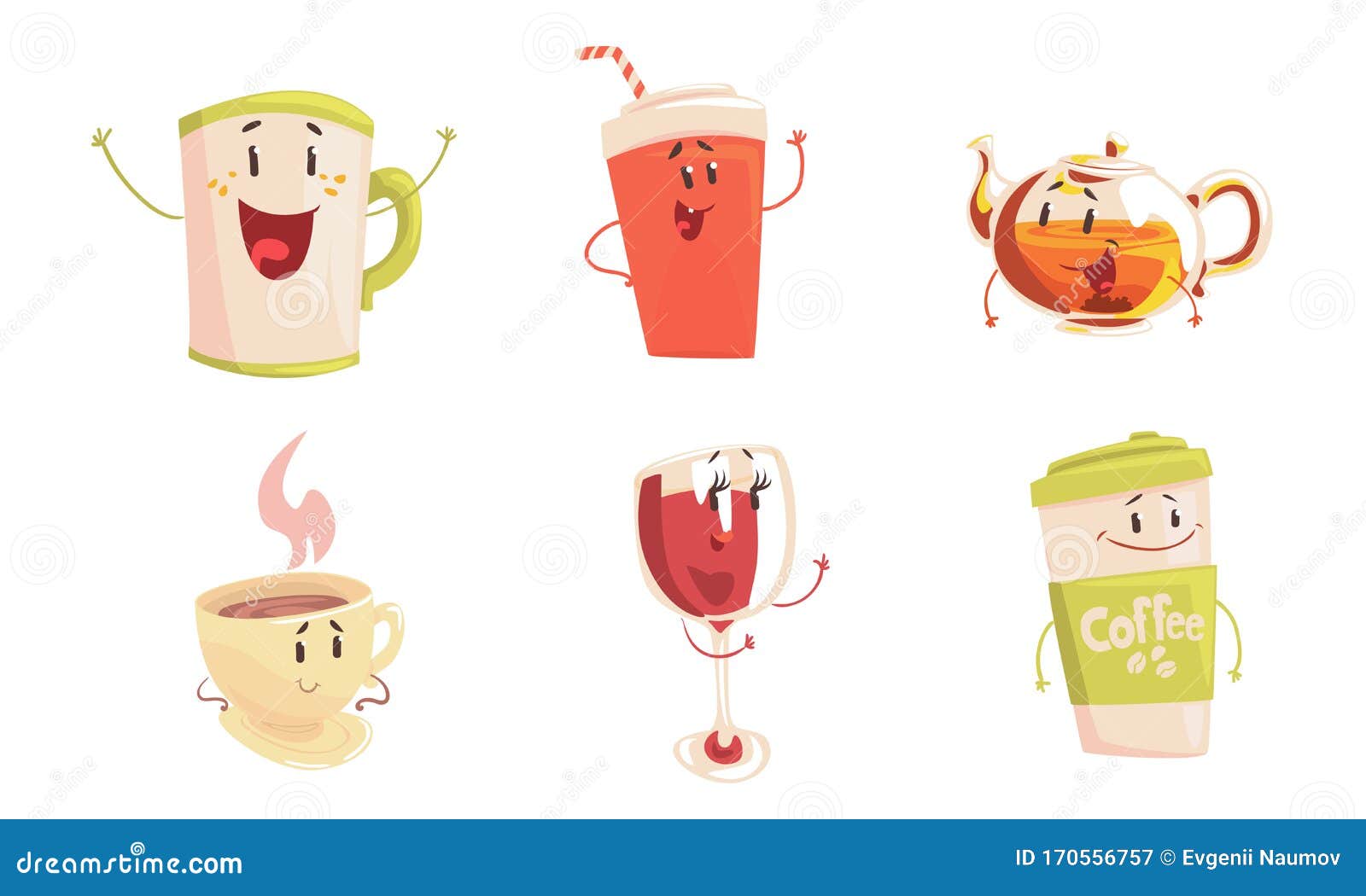 Funny Drinks Cartoon Characters Collection, Cola, Tea, Coffee Cup, Wine Glass Cute Beverages, Cafe, Restaurant Menu Stock Vector - Illustration of liquid, cold: 170556757 Funny Drinks Cartoon Characters Collection, Cola, Tea, Coffee Cup, Wine Glass Cute Beverages, Cafe, Restaurant Menu Stock Vector - Illustration of liquid, cold: 170556757