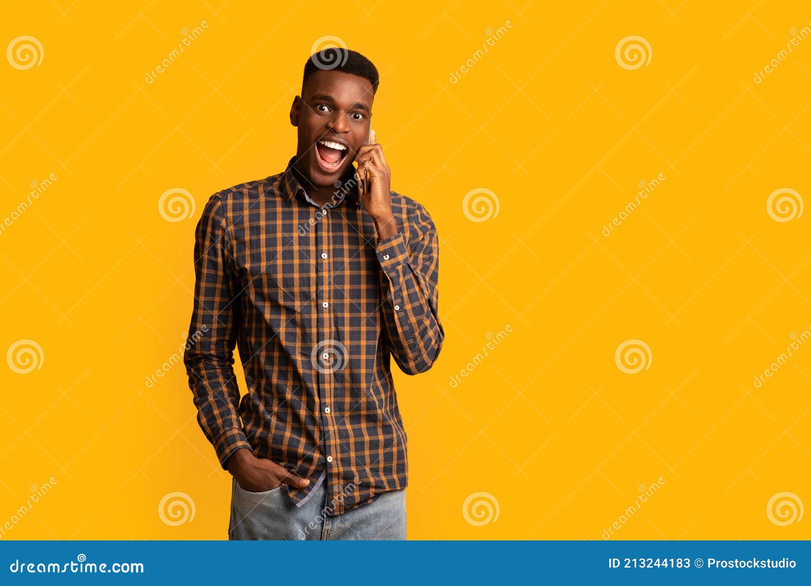 Funny Emotional Black Guy Talking on Cell Phone Over Yellow Background Stock Image - Image of smiling, positive: 213244183 Funny Emotional Black Guy Talking on Cell Phone Over Yellow Background Stock Image - Image of smiling, positive: 213244183