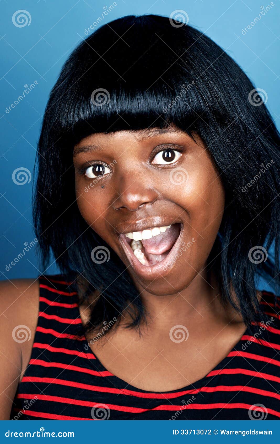Funny Face African Woman Stock Photography | CartoonDealer.com #33713072