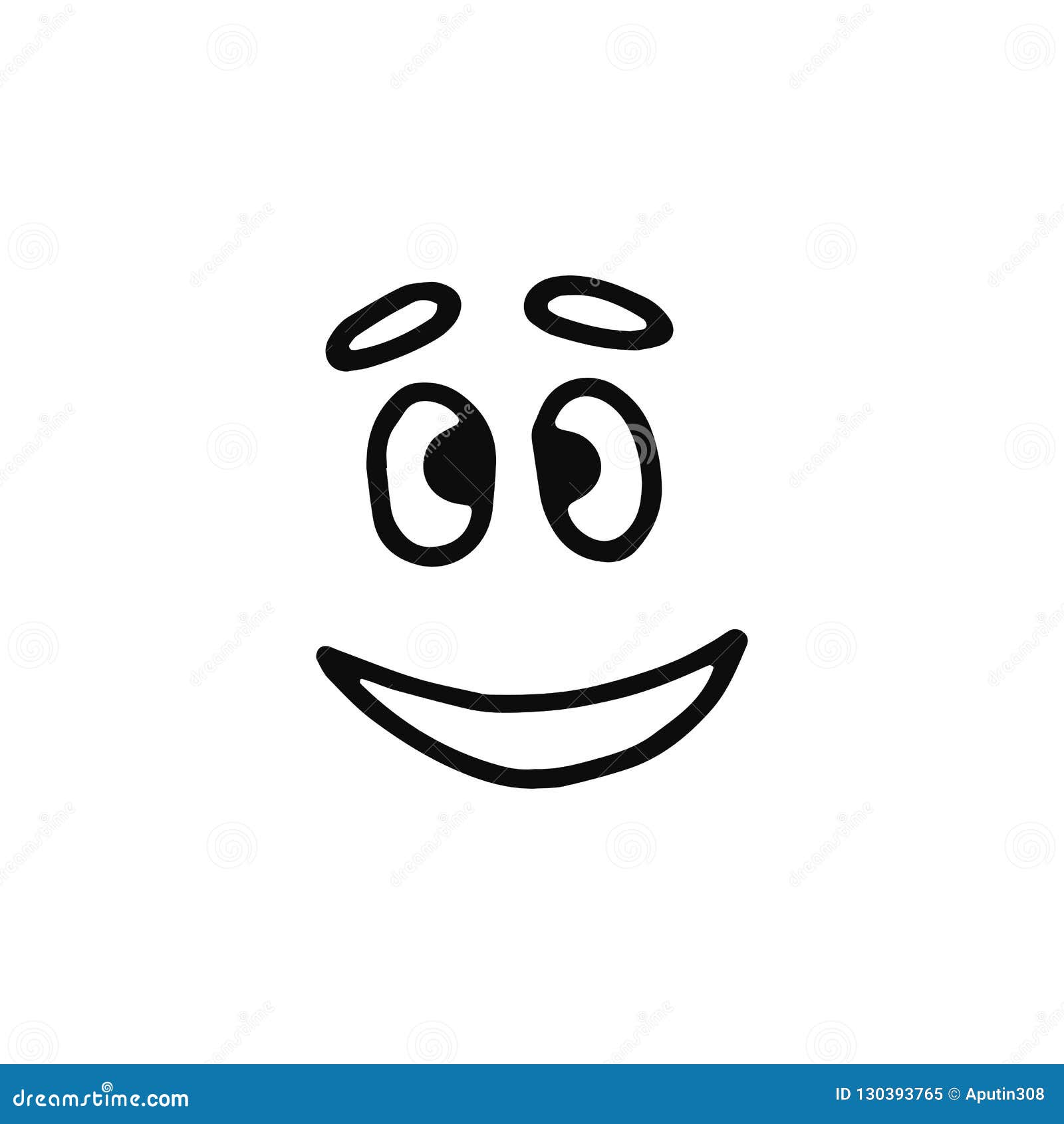 Isolated Vector Illustration Simple Funny Face Stock Vector Royalty Free  1223774893  Shutterstock