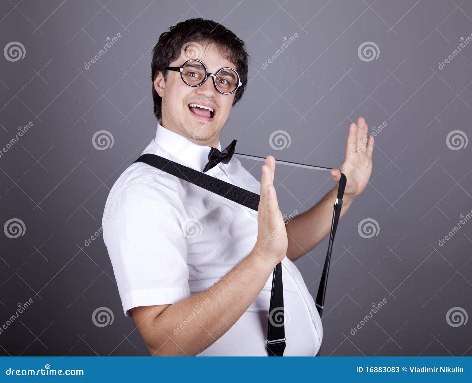 Funny Fashion Men in Suspender Stock Image Image of fashion